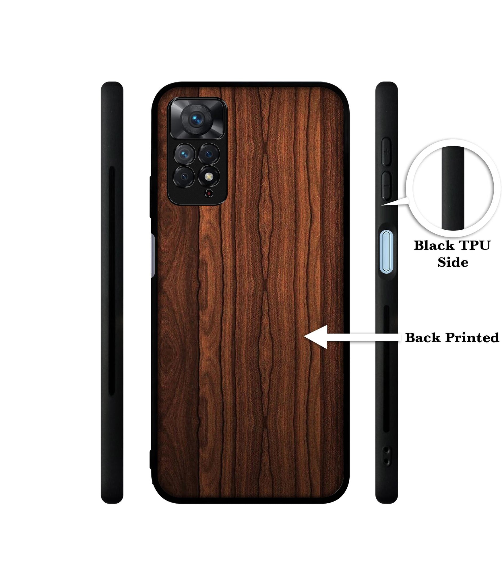 Brown Wooden Texture Designer 2D Printed Back Case Cover for Mi Redmi Note 11 Pro 4G / 11 Pro 5G / 11 Pro Plus 5G