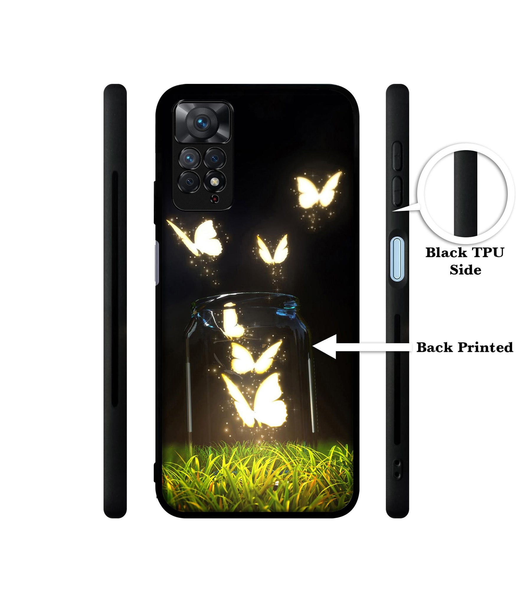 Butterfly Designer 2D Printed Back Case Cover for Mi Redmi Note 11 Pro 4G / 11 Pro 5G / 11 Pro Plus 5G