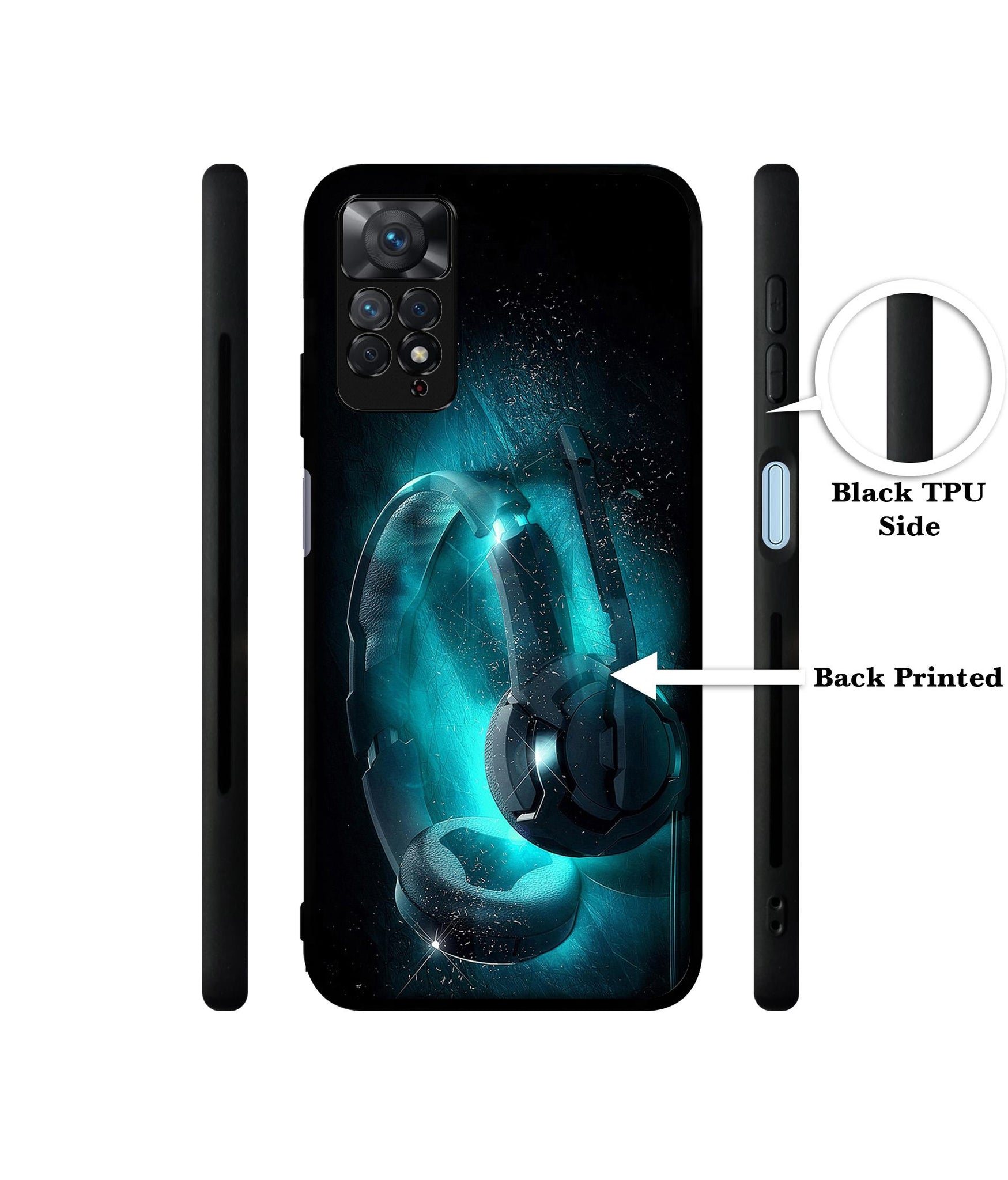 Cool Headphone Designer 2D Printed Back Case Cover for Mi Redmi Note 11 Pro 4G / 11 Pro 5G / 11 Pro Plus 5G
