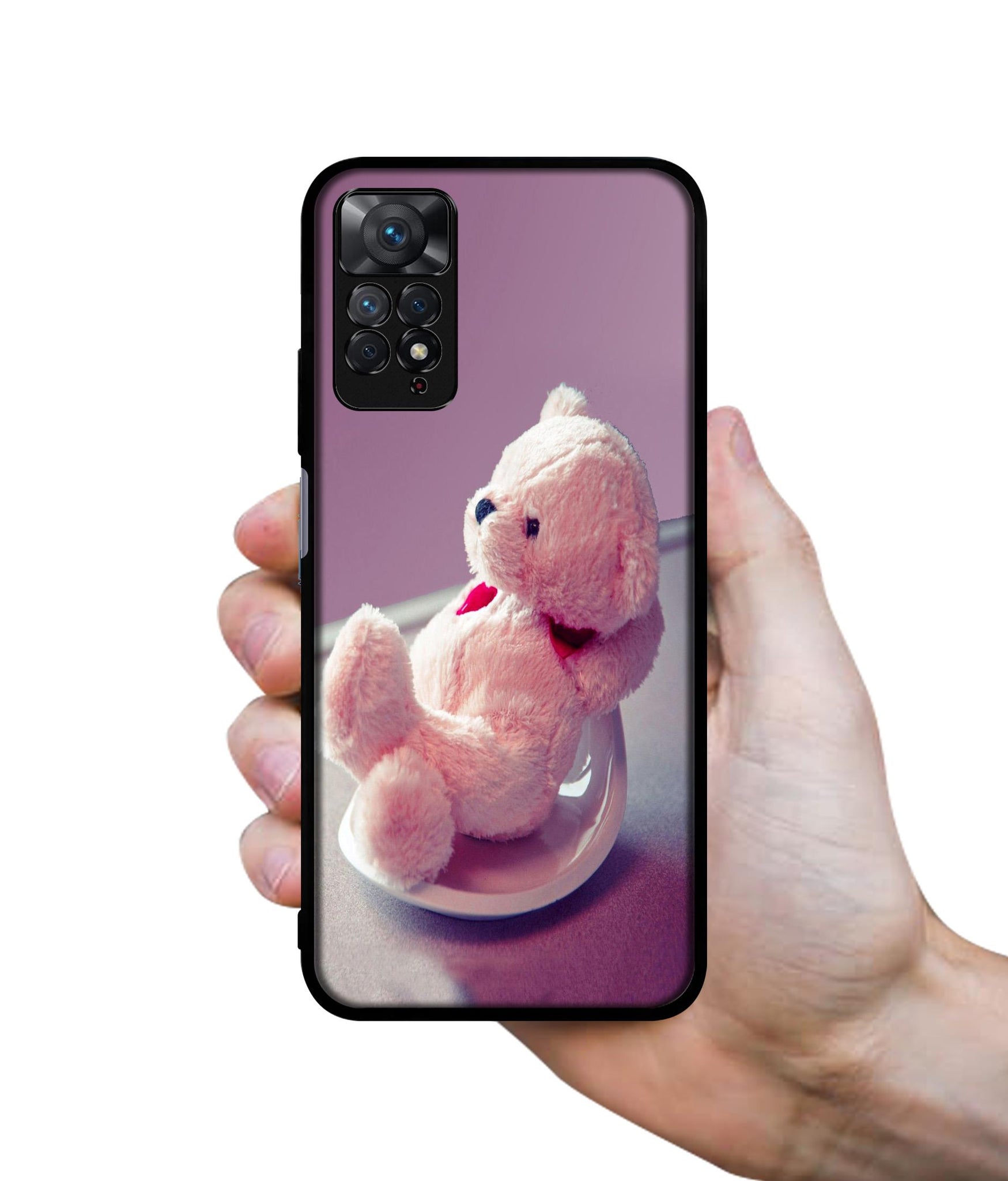 Cute Teddy Bear Designer 2D Printed Back Case Cover for Mi Redmi Note 11 Pro 4G / 11 Pro 5G / 11 Pro Plus 5G