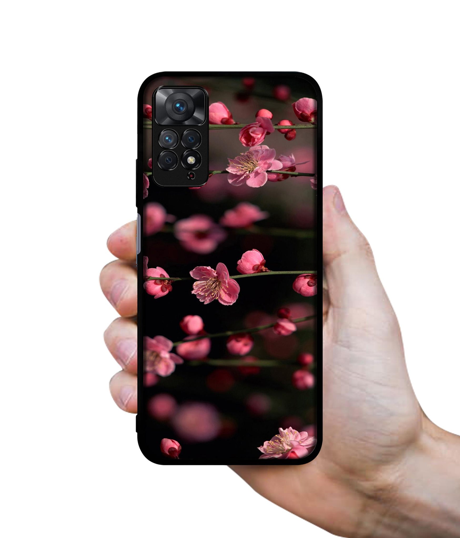 Pink Flowers Designer 2D Printed Back Case Cover for Mi Redmi Note 11 Pro 4G / 11 Pro 5G / 11 Pro Plus 5G