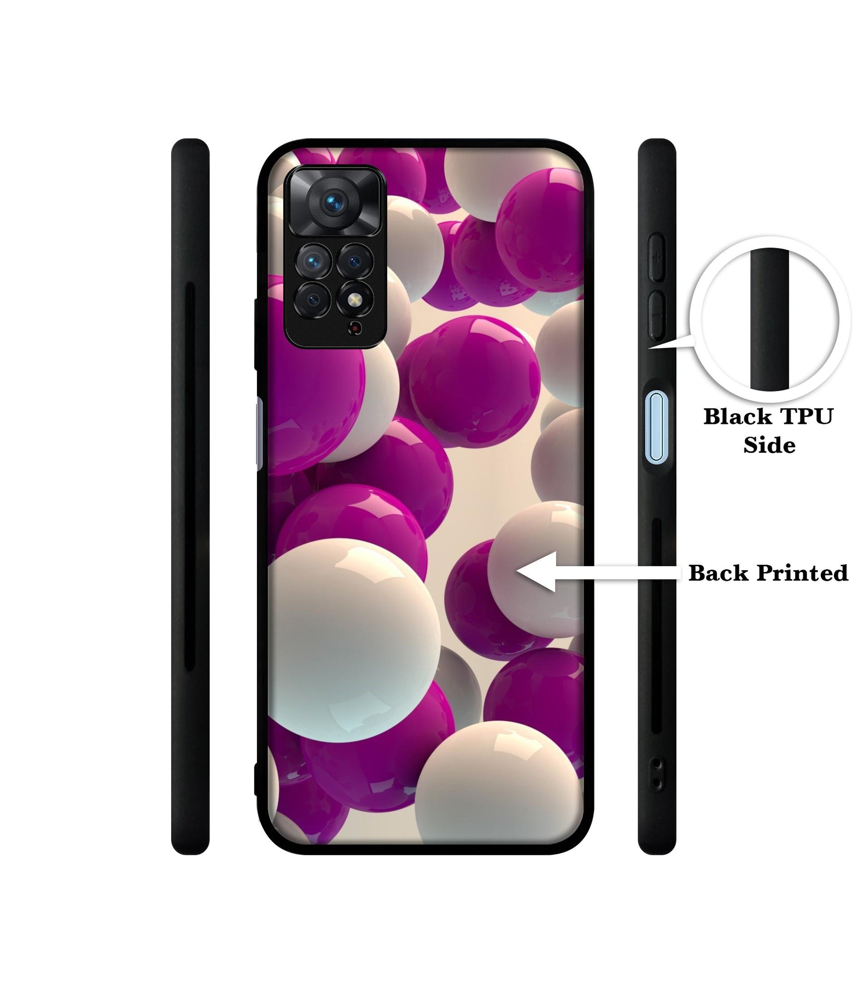 3D Balloons Designer 2D Printed Back Case Cover for Mi Redmi Note 11 Pro 4G / 11 Pro 5G / 11 Pro Plus 5G