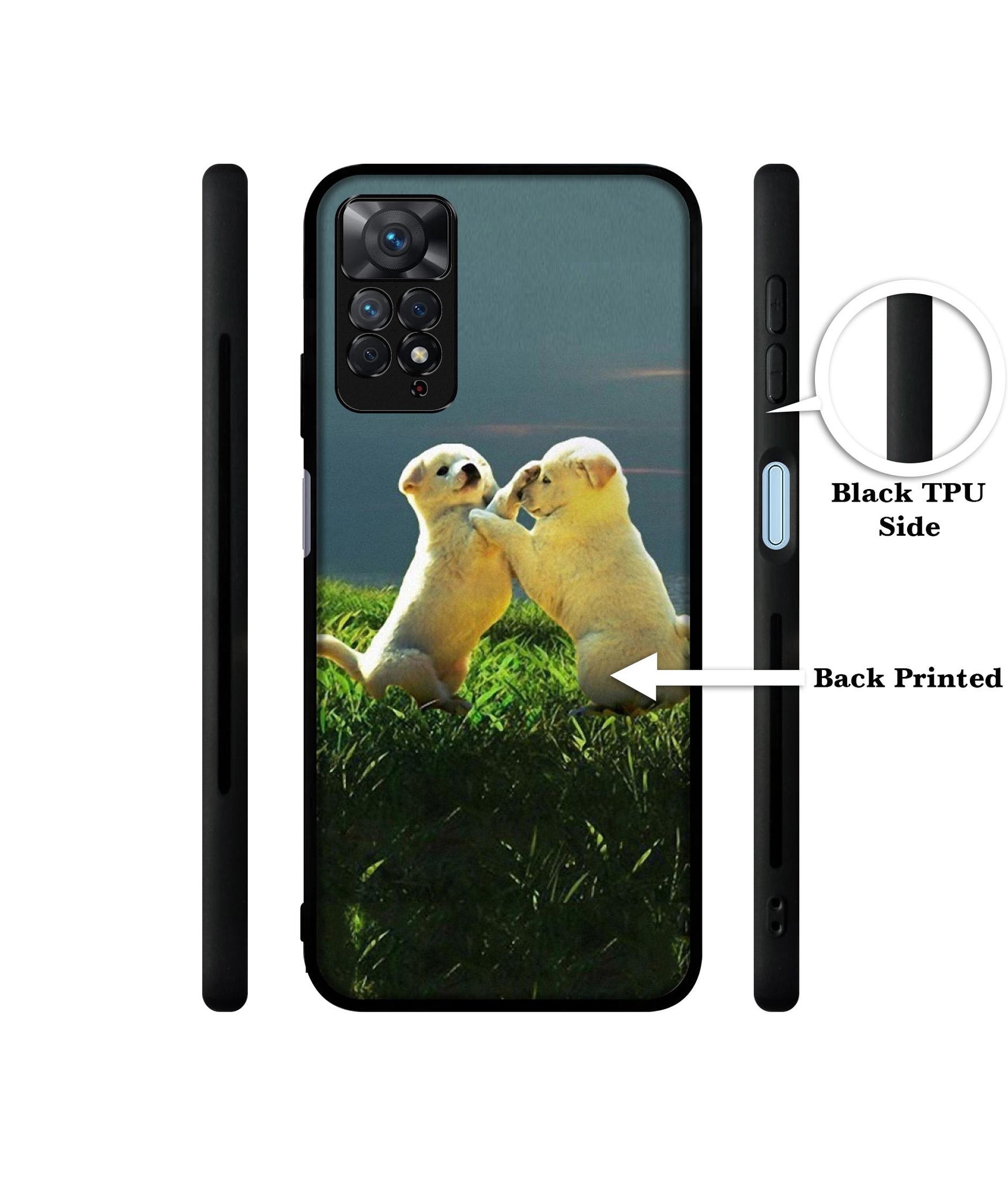 Puppy Couple Sunset Designer 2D Printed Back Case Cover for Mi Redmi Note 11 Pro 4G / 11 Pro 5G / 11 Pro Plus 5G