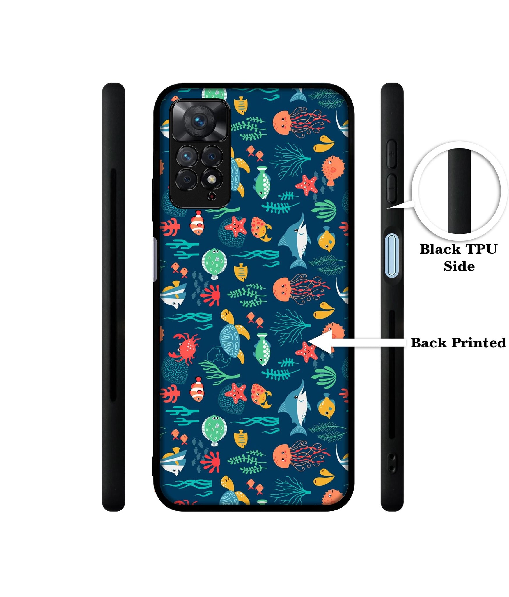 Aquarium Texture Designer 2D Printed Back Case Cover for Mi Redmi Note 11 Pro 4G / 11 Pro 5G / 11 Pro Plus 5G