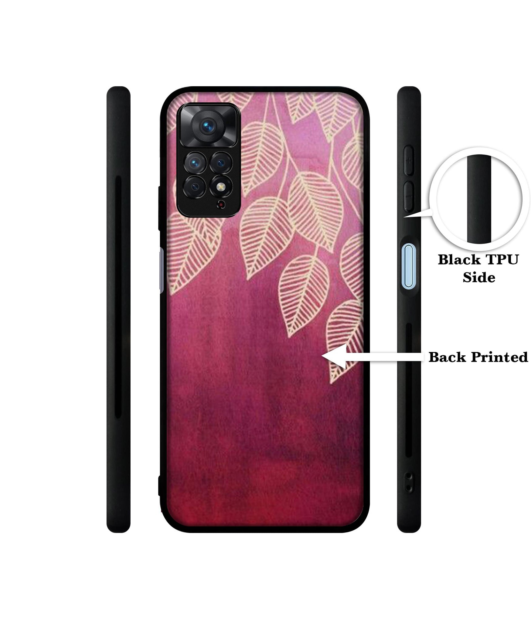 Leaf Pattern Designer 2D Printed Back Case Cover for Mi Redmi Note 11 Pro 4G / 11 Pro 5G / 11 Pro Plus 5G