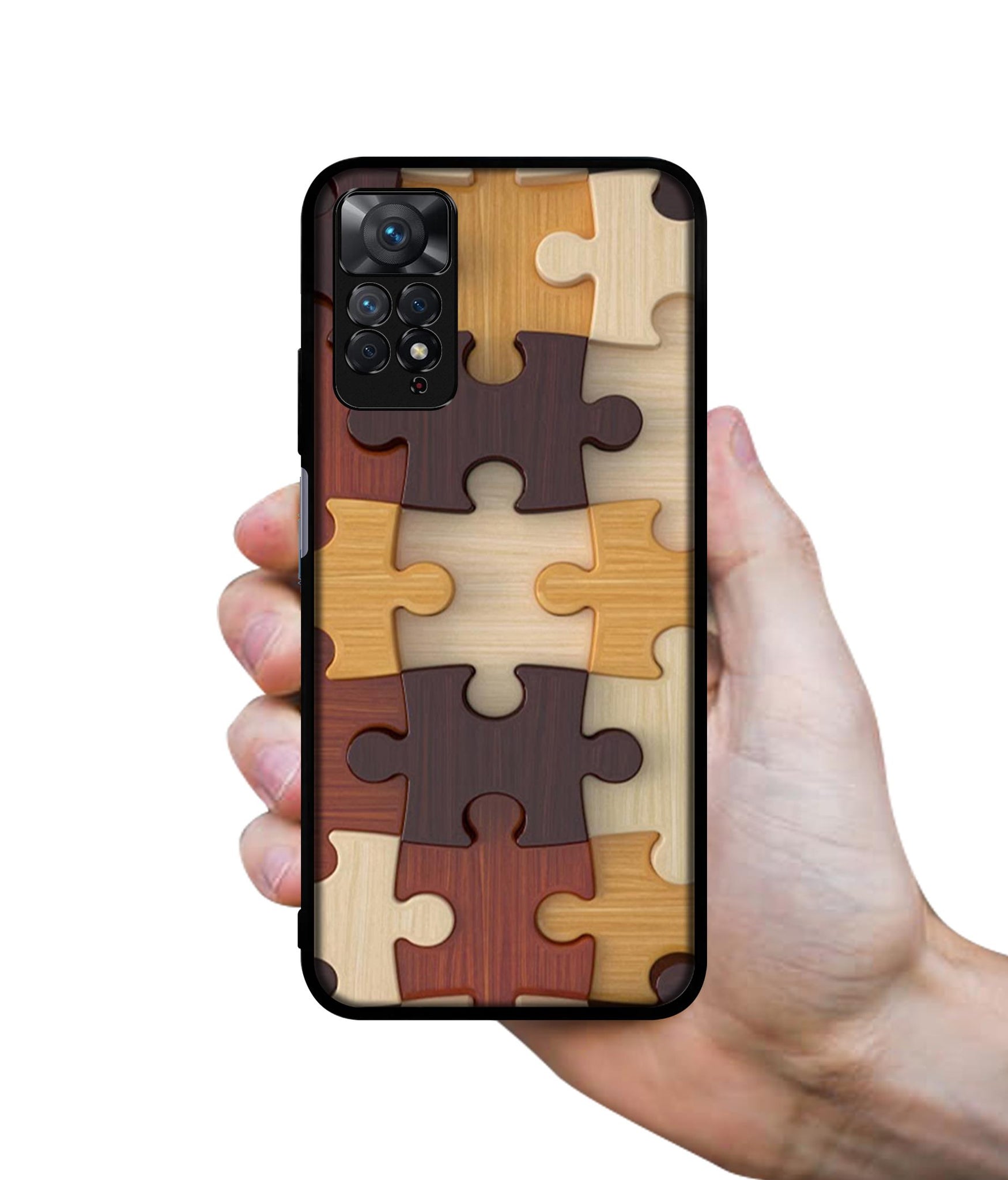 Puzzle Pattern Designer 2D Printed Back Case Cover for Mi Redmi Note 11 Pro 4G / 11 Pro 5G / 11 Pro Plus 5G