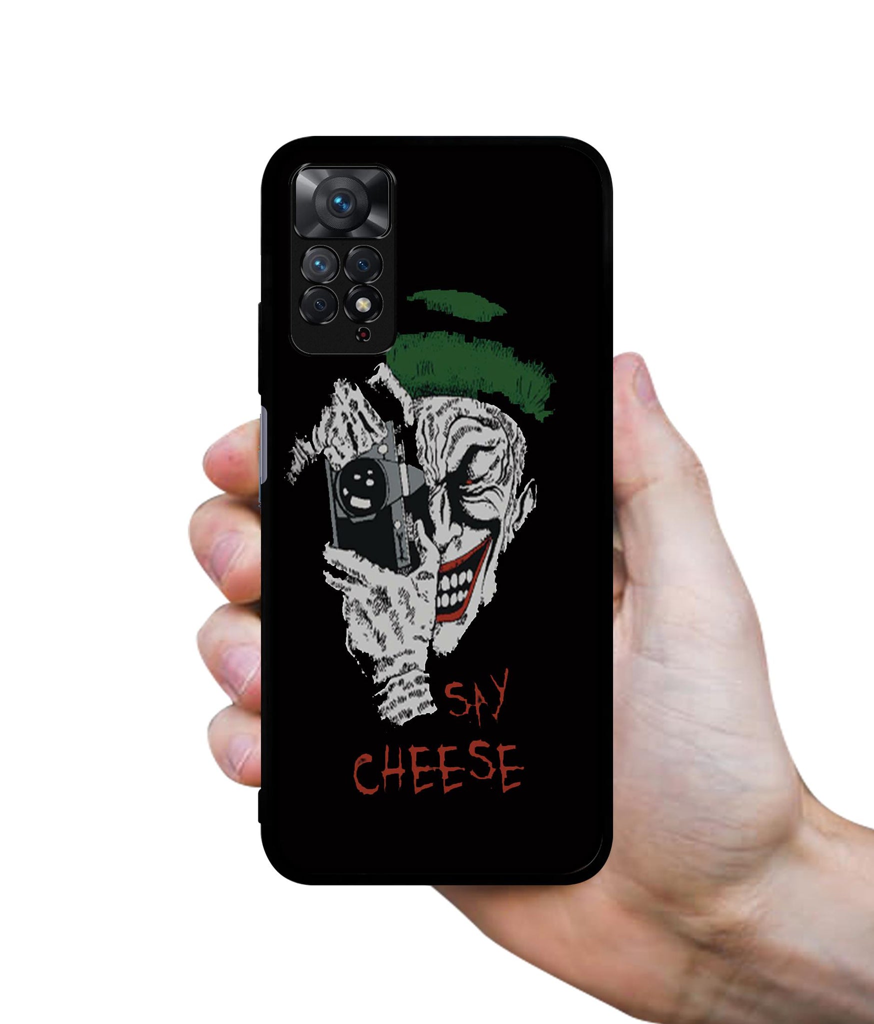 Joker Say Cheese Designer 2D Printed Back Case Cover for Mi Redmi Note 11 Pro 4G / 11 Pro 5G / 11 Pro Plus 5G