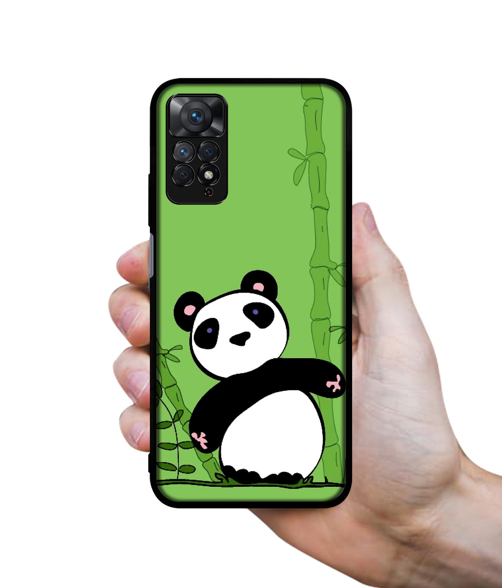 Panda with Bamboo Designer 2D Printed Back Case Cover for Mi Redmi Note 11 Pro 4G / 11 Pro 5G / 11 Pro Plus 5G