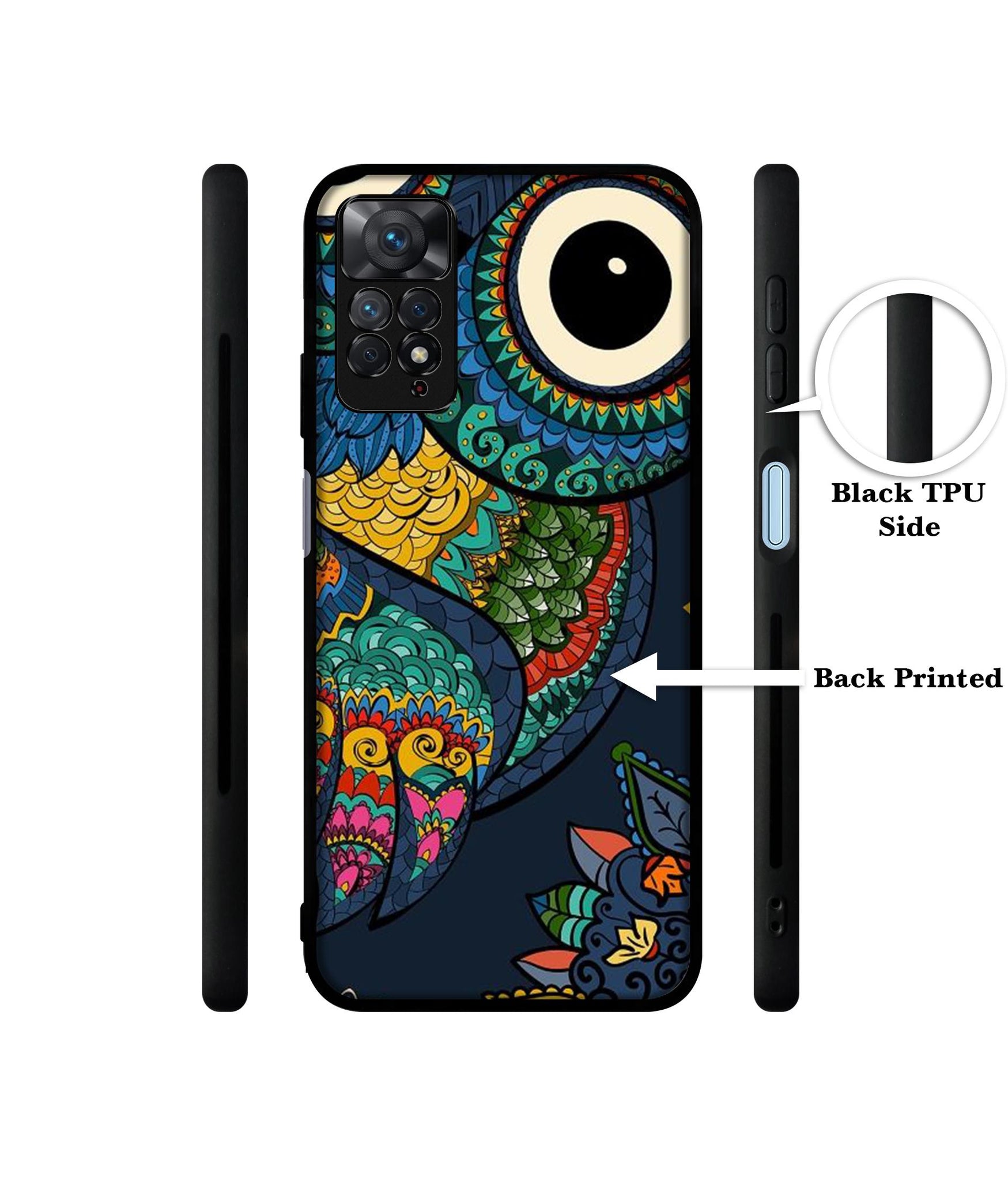 Owl Illustration Designer 2D Printed Back Case Cover for Mi Redmi Note 11 Pro 4G / 11 Pro 5G / 11 Pro Plus 5G