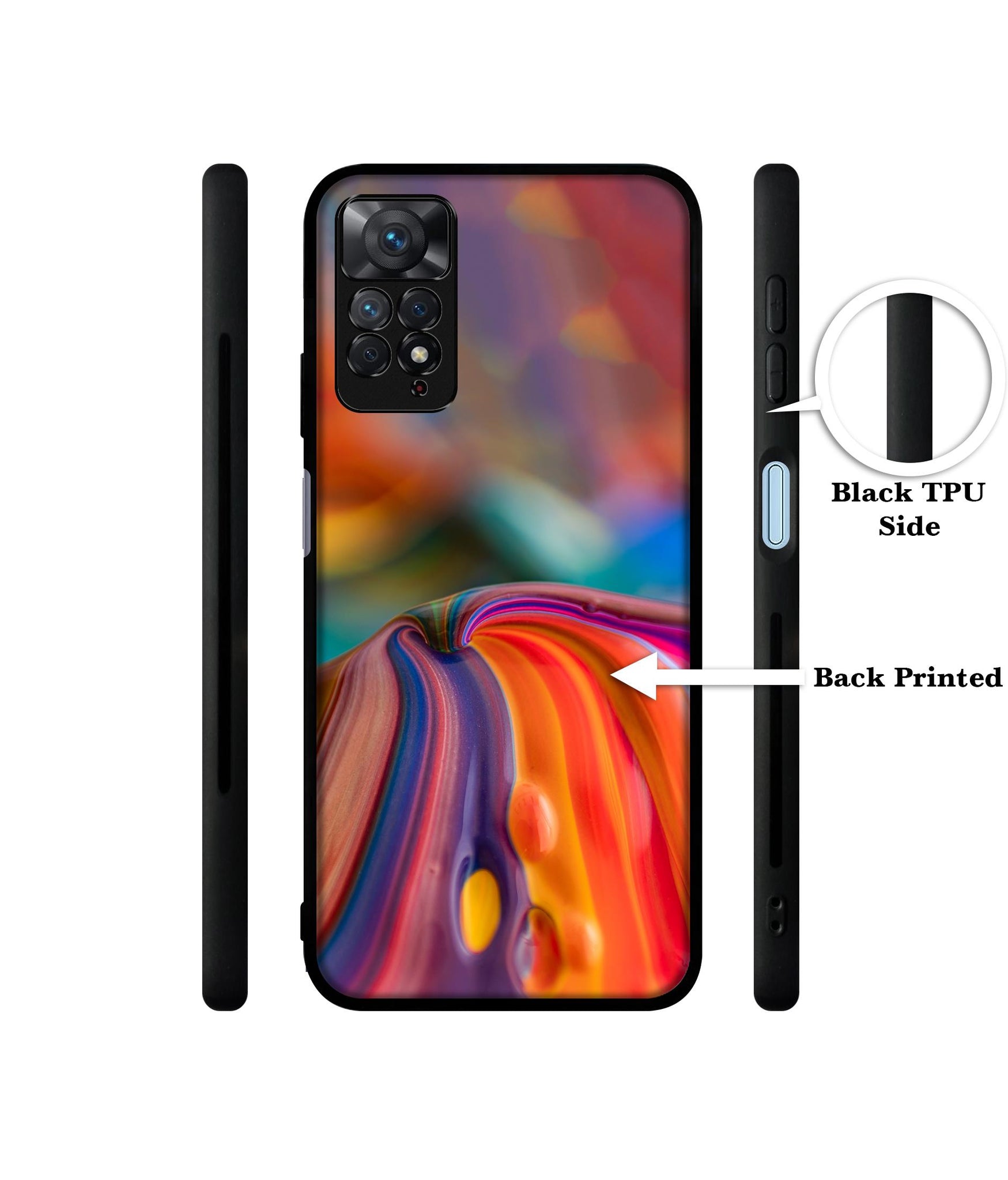 Rainbow Colors Designer 2D Printed Back Case Cover for Mi Redmi Note 11 Pro 4G / 11 Pro 5G / 11 Pro Plus 5G