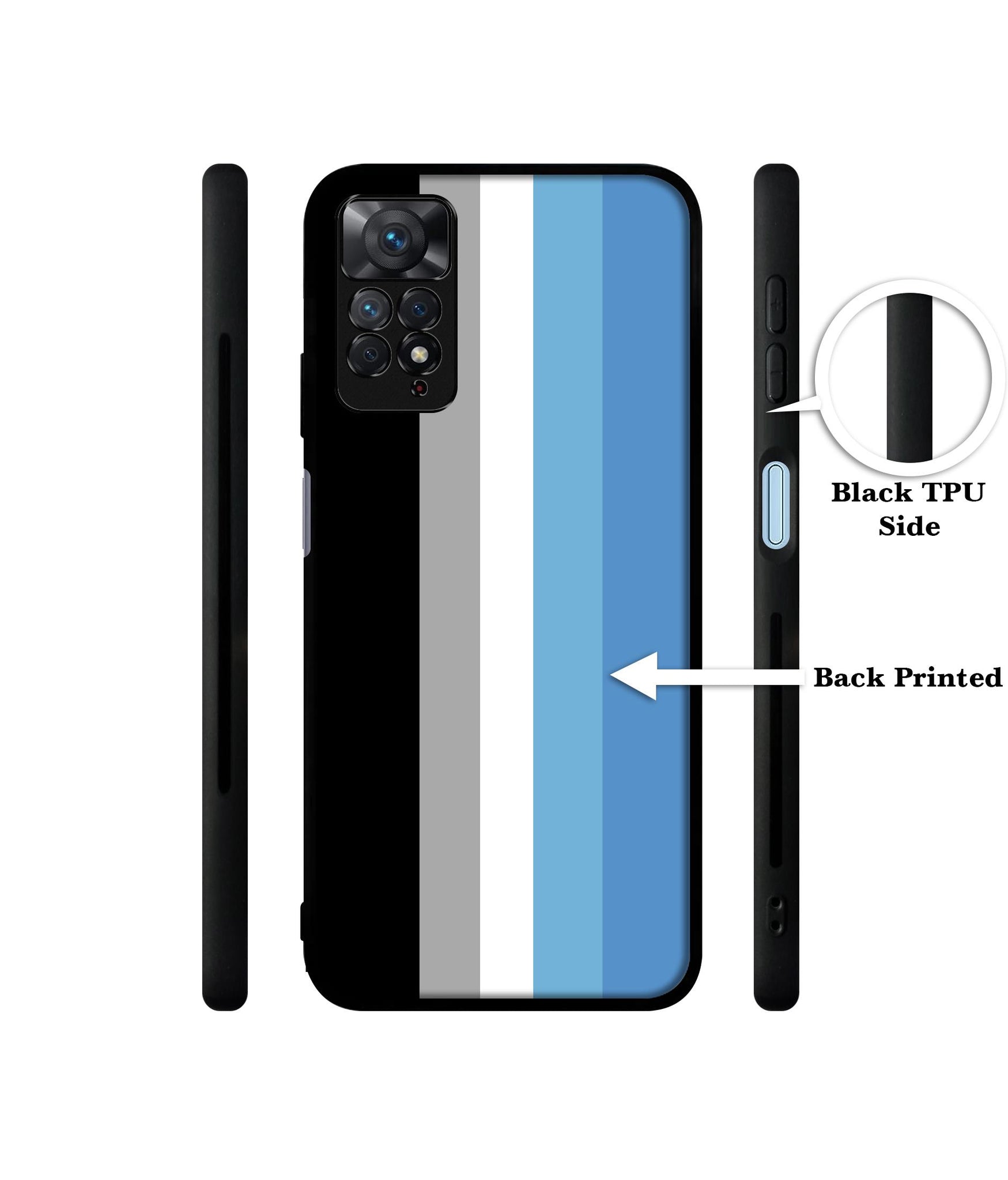 White and Blue Lines Designer 2D Printed Back Case Cover for Mi Redmi Note 11 Pro 4G / 11 Pro 5G / 11 Pro Plus 5G
