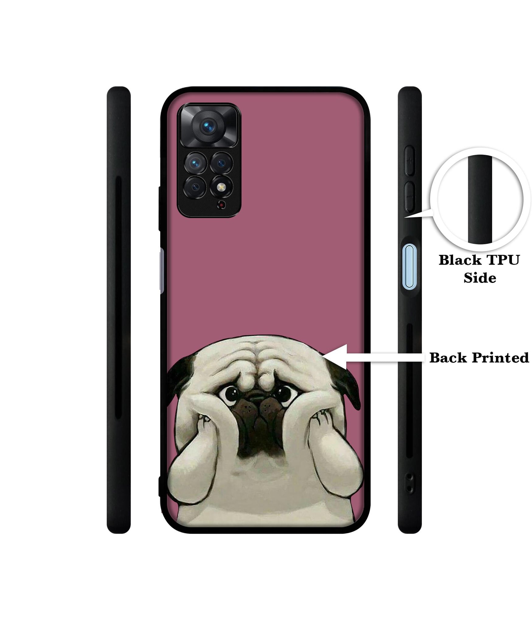 Cute Pug Holding Big Cheeks Designer 2D Printed Back Case Cover for Mi Redmi Note 11 Pro 4G / 11 Pro 5G / 11 Pro Plus 5G