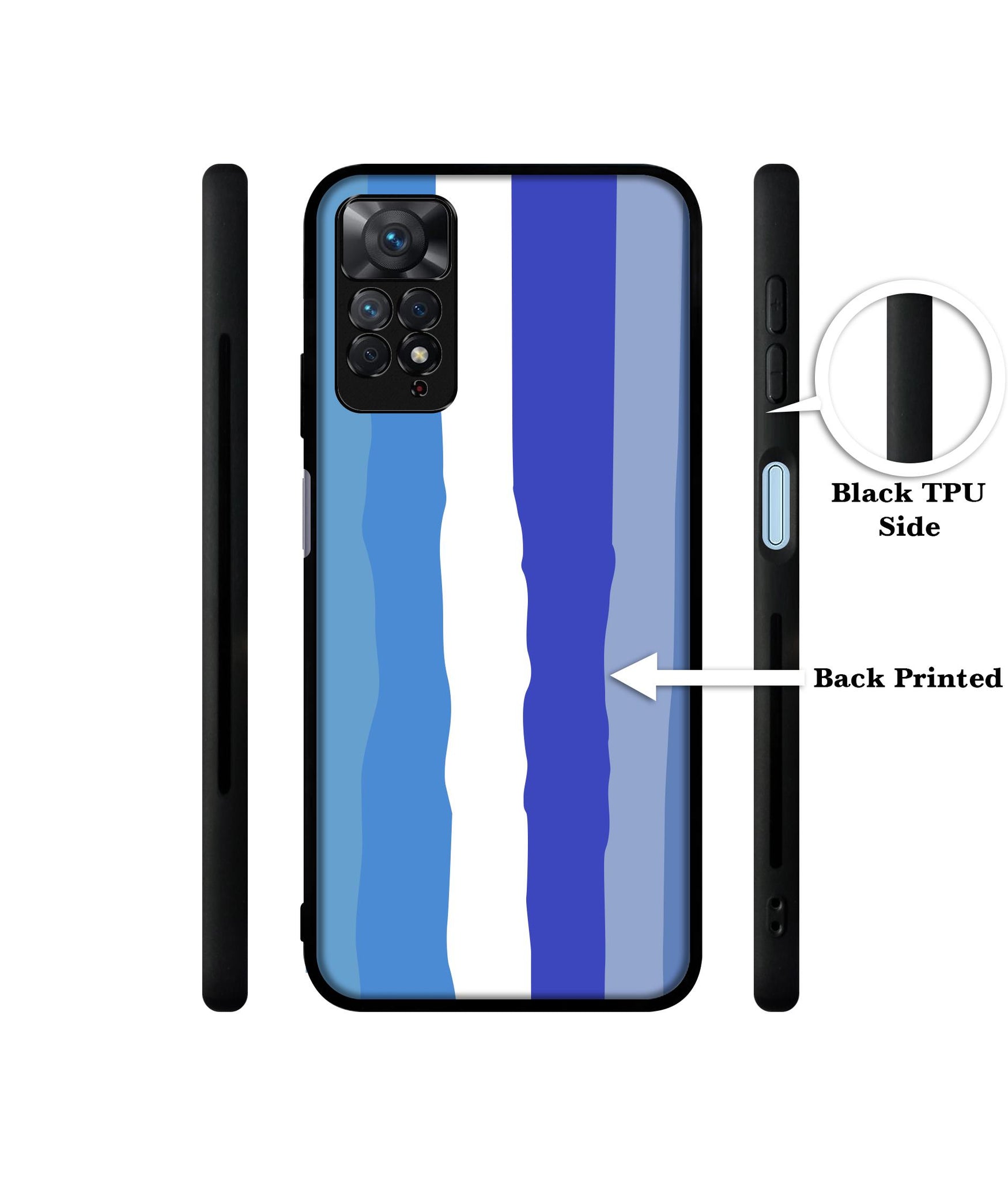 Blue Stripes Rainbow Designer 2D Printed Back Case Cover for Mi Redmi Note 11 Pro 4G / 11 Pro 5G / 11 Pro Plus 5G