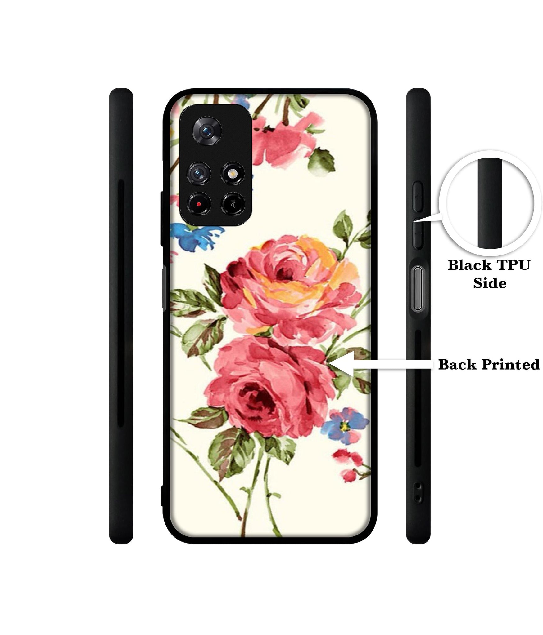 Vintage Painting Flower Designer 2D Printed Back Case Cover for Mi Redmi Note 11T 5G / Poco M4 Pro 5G