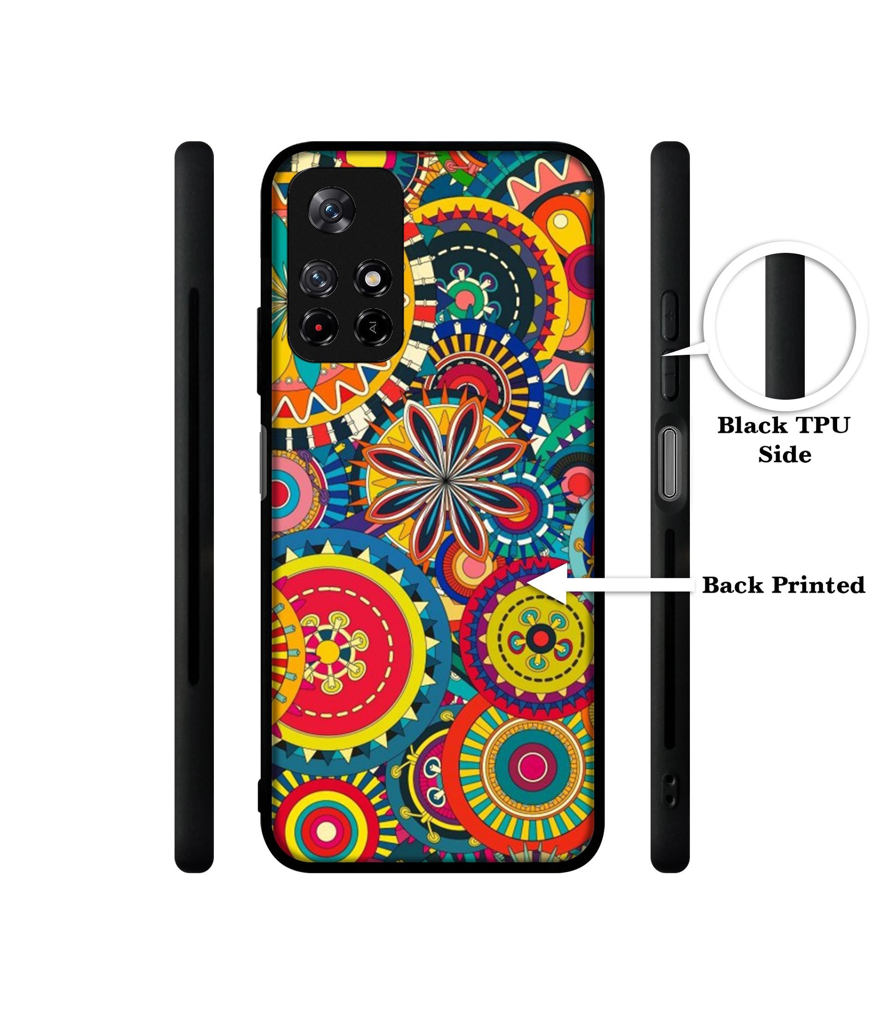 Ring Pattern Print Designer 2D Printed Back Case Cover for Mi Redmi Note 11T 5G / Poco M4 Pro 5G