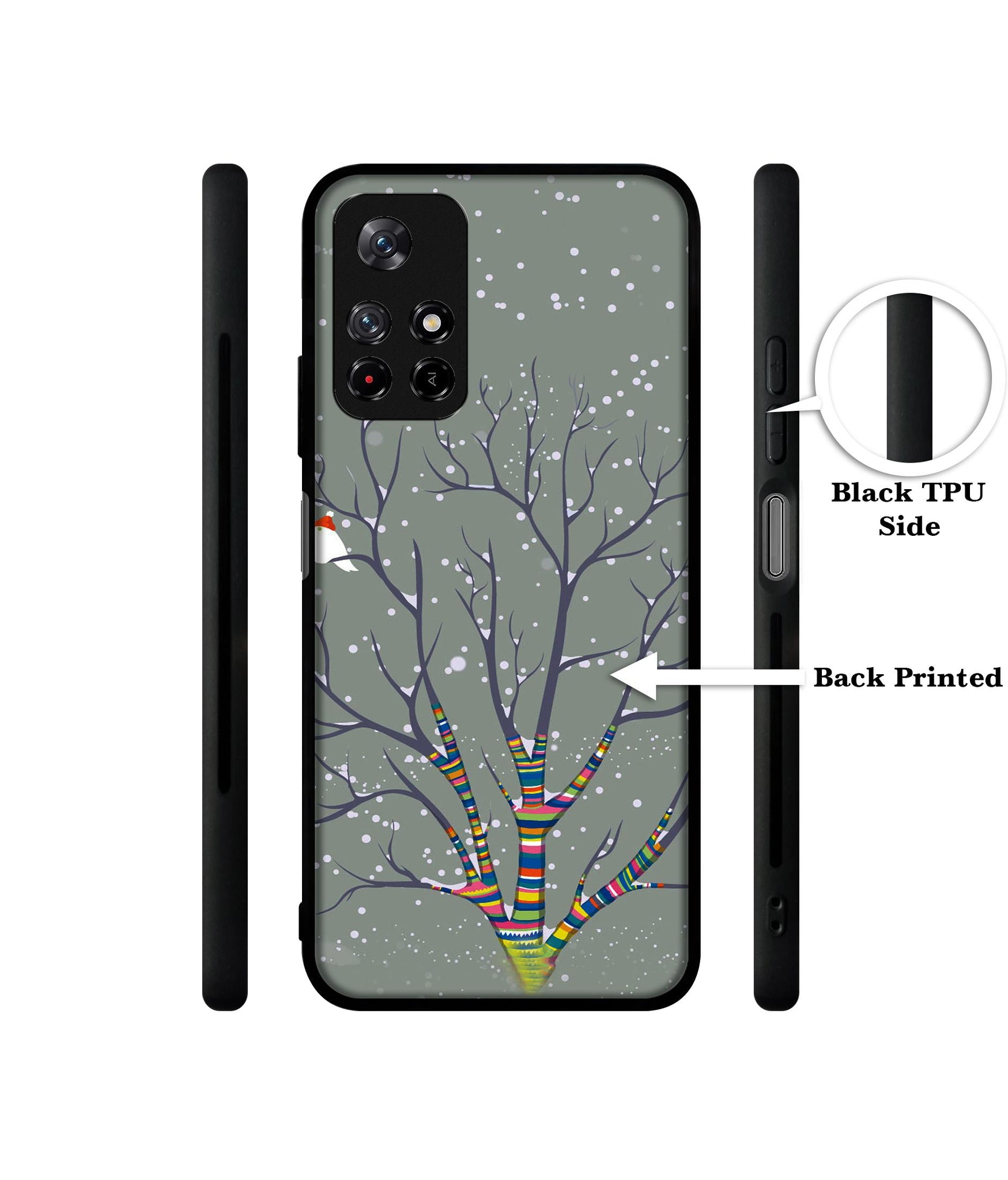 Winter Pattern Print Designer 2D Printed Back Case Cover for Mi Redmi Note 11T 5G / Poco M4 Pro 5G