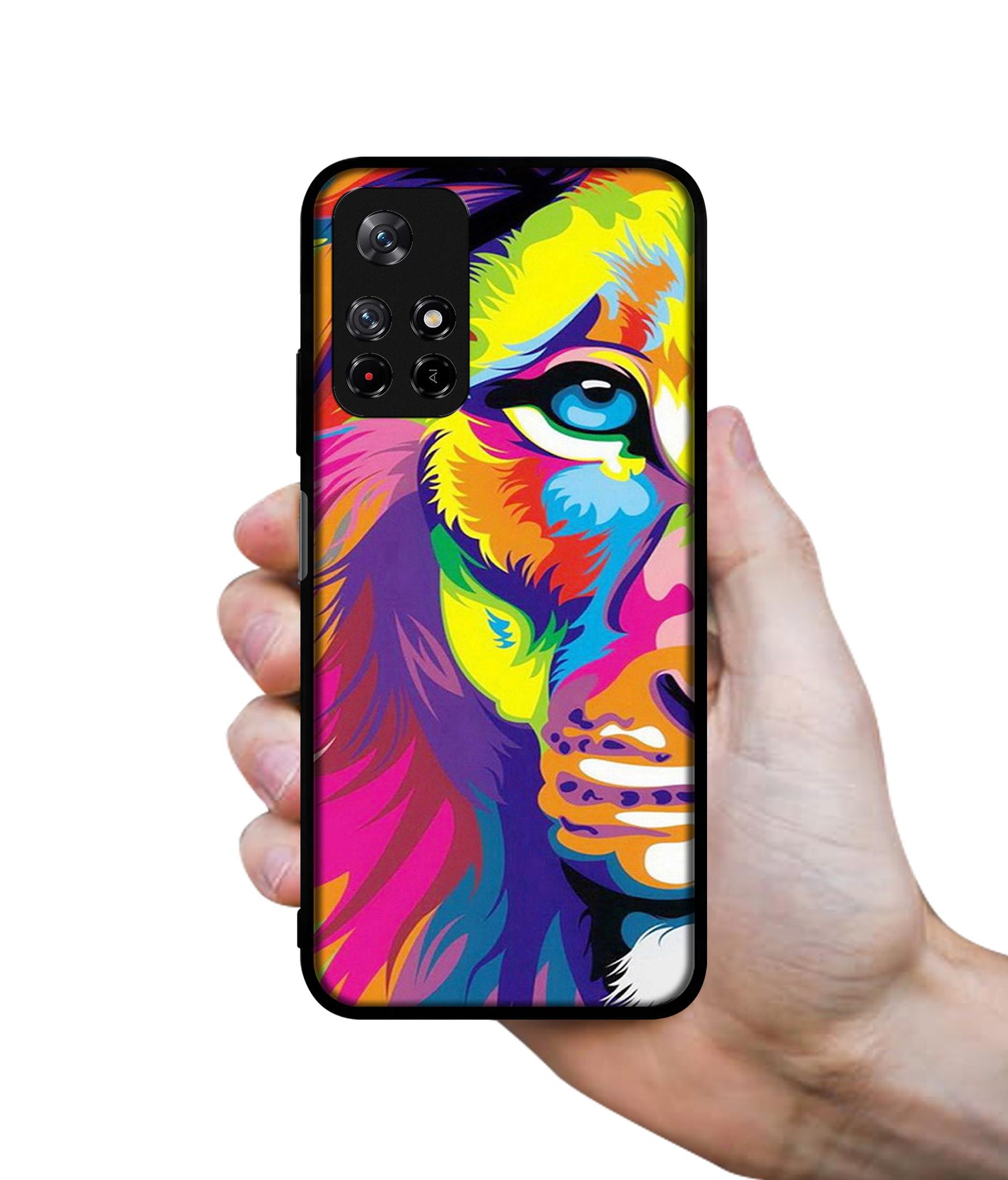 Lion Designer 2D Printed Back Case Cover for Mi Redmi Note 11T 5G / Poco M4 Pro 5G