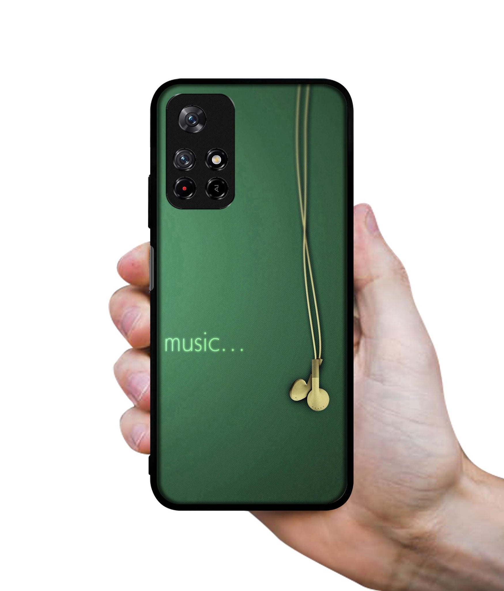 Headphone Music Designer 2D Printed Back Case Cover for Mi Redmi Note 11T 5G / Poco M4 Pro 5G