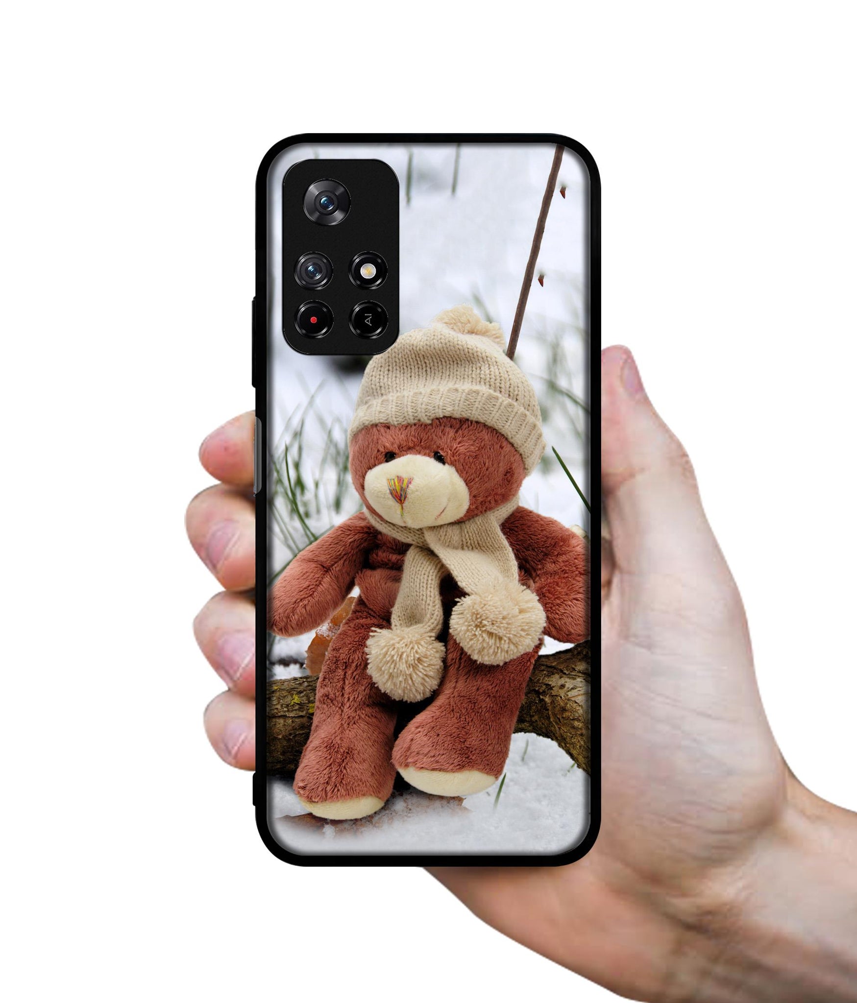 Woolen Bear Designer 2D Printed Back Case Cover for Mi Redmi Note 11T 5G / Poco M4 Pro 5G