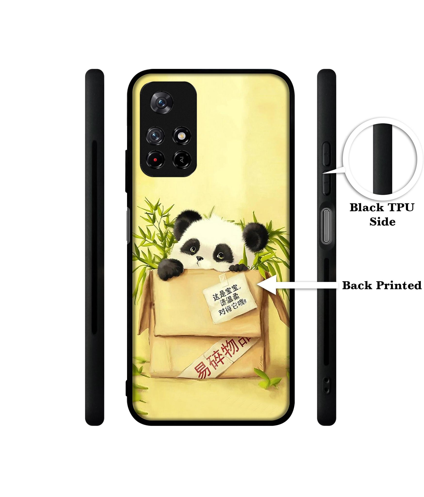 Panda In Box Designer 2D Printed Back Case Cover for Mi Redmi Note 11T 5G / Poco M4 Pro 5G