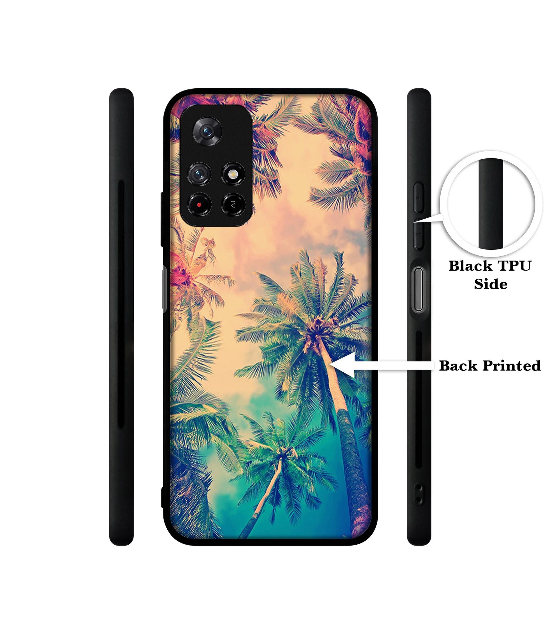 Trees Designer 2D Printed Back Case Cover for Mi Redmi Note 11T 5G / Poco M4 Pro 5G