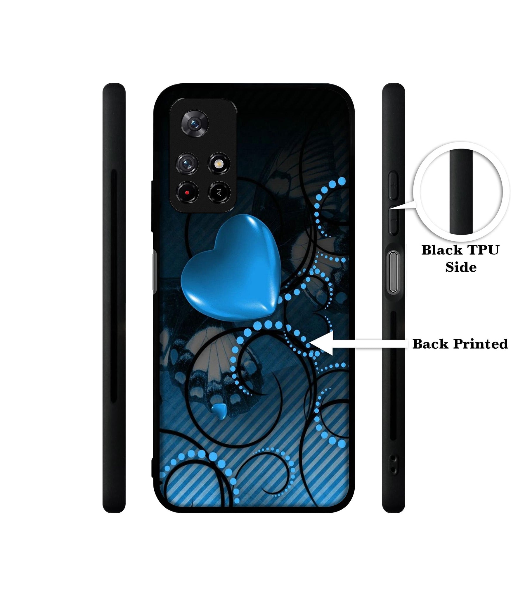 Hart Designer 2D Printed Back Case Cover for Mi Redmi Note 11T 5G / Poco M4 Pro 5G