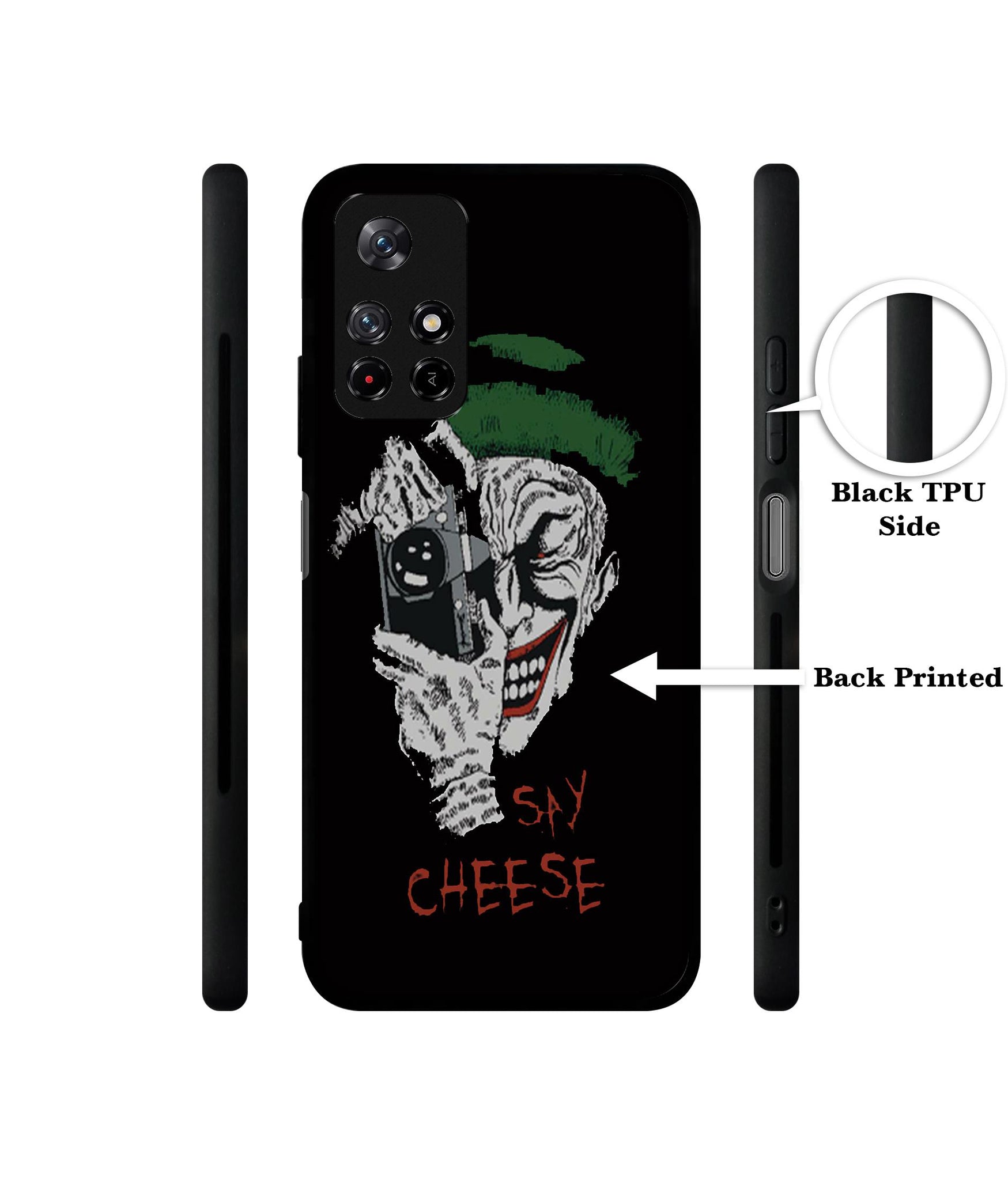 Joker Say Cheese Designer 2D Printed Back Case Cover for Mi Redmi Note 11T 5G / Poco M4 Pro 5G