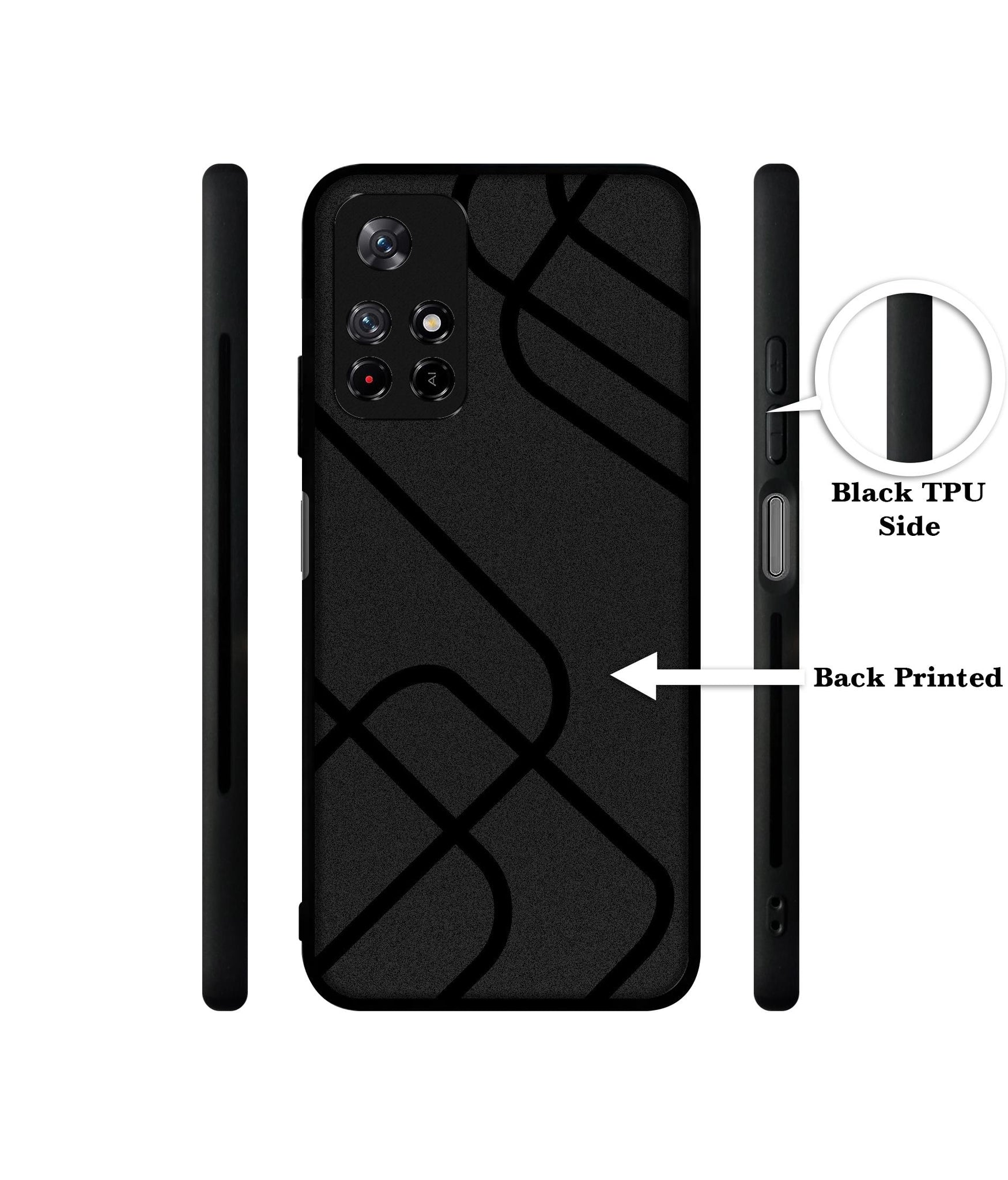 Zig / Zag Black Line Designer 2D Printed Back Case Cover for Mi Redmi Note 11T 5G / Poco M4 Pro 5G