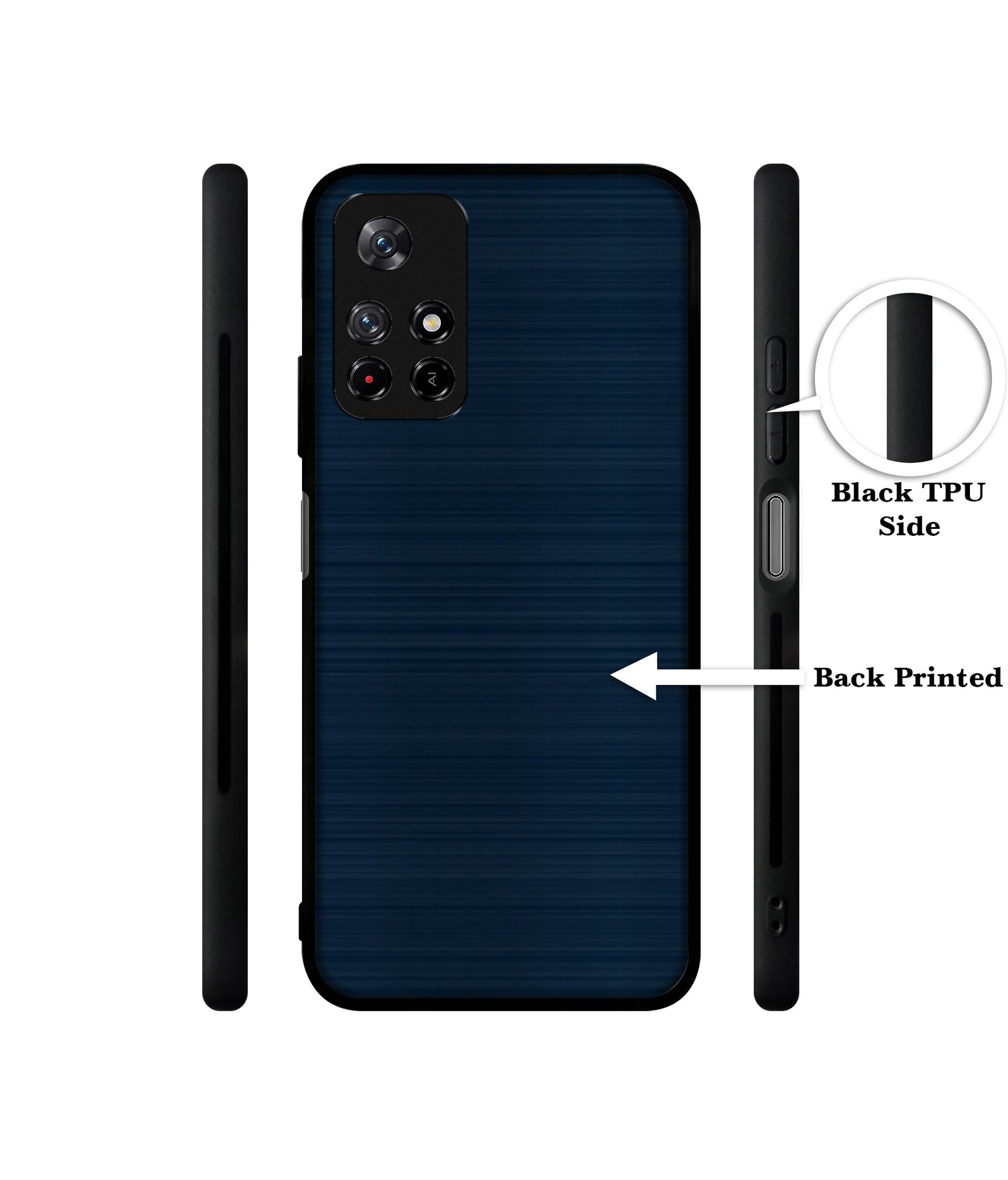 Blue Line Designer 2D Printed Back Case Cover for Mi Redmi Note 11T 5G / Poco M4 Pro 5G