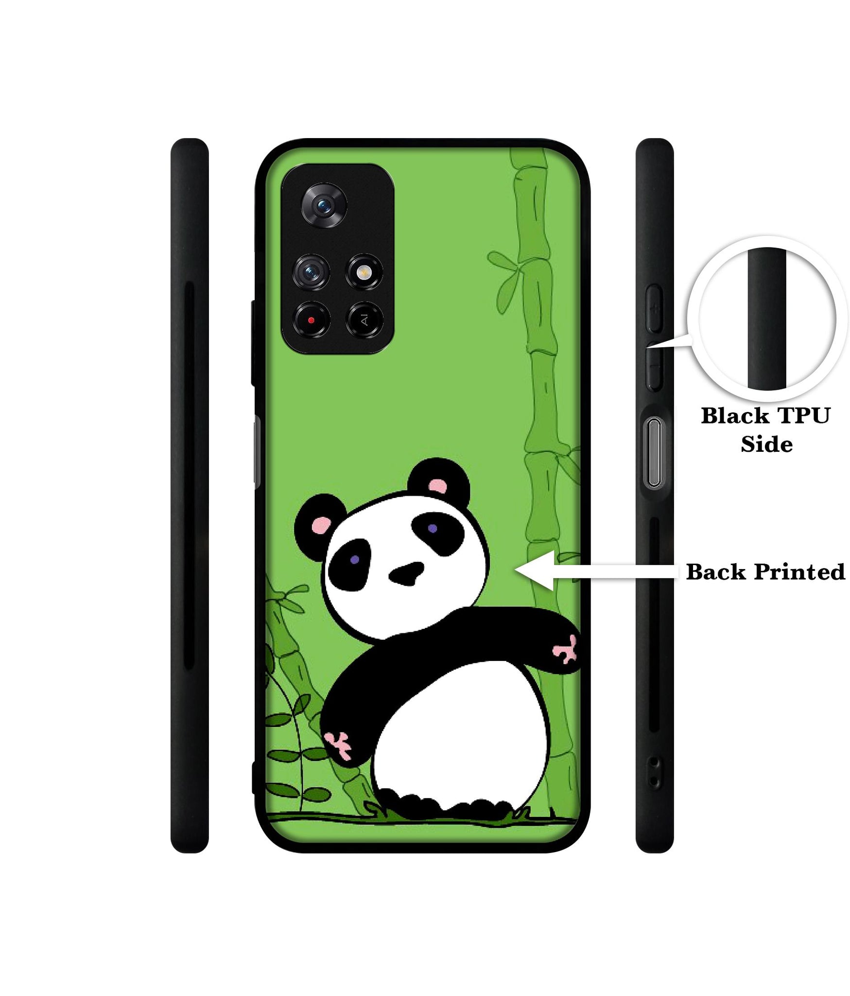 Panda with Bamboo Designer 2D Printed Back Case Cover for Mi Redmi Note 11T 5G / Poco M4 Pro 5G