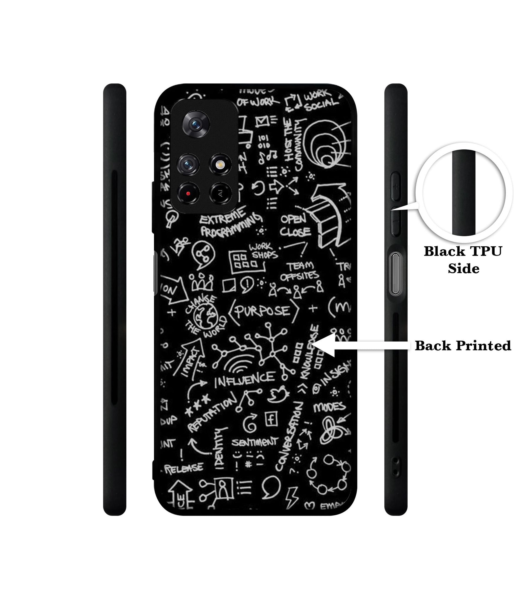 Formulas Designer 2D Printed Back Case Cover for Mi Redmi Note 11T 5G / Poco M4 Pro 5G