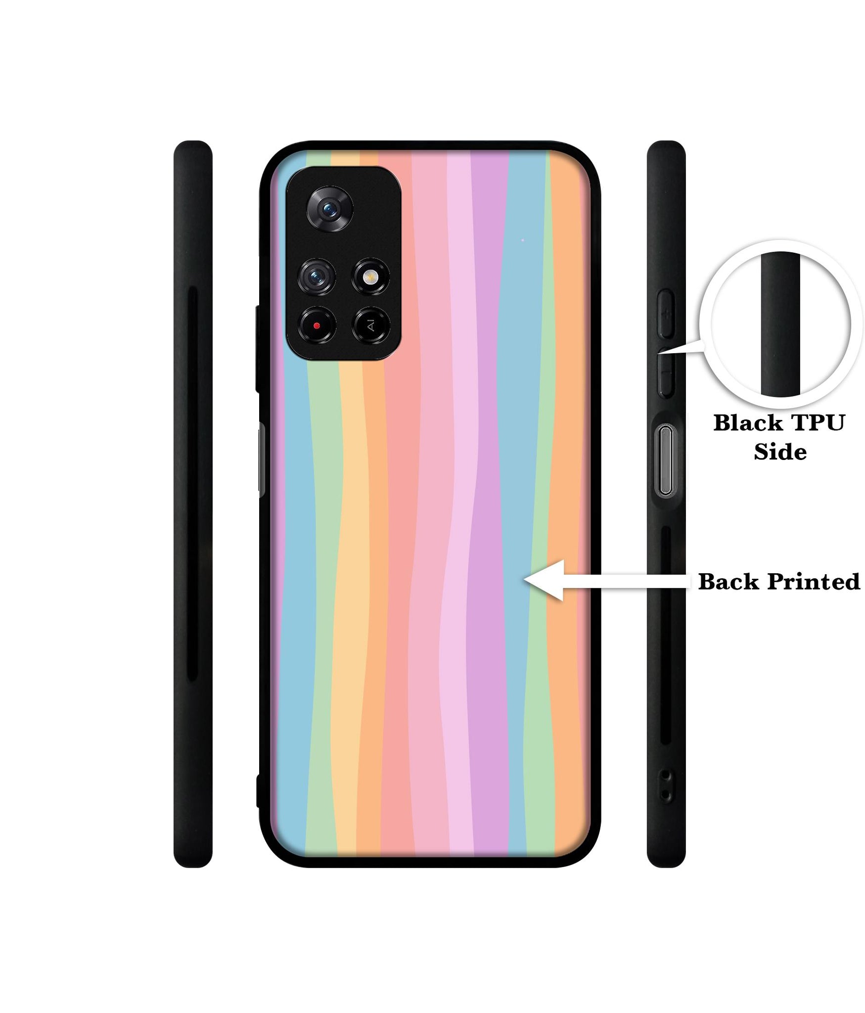 Cool Rainbow Designer 2D Printed Back Case Cover for Mi Redmi Note 11T 5G / Poco M4 Pro 5G