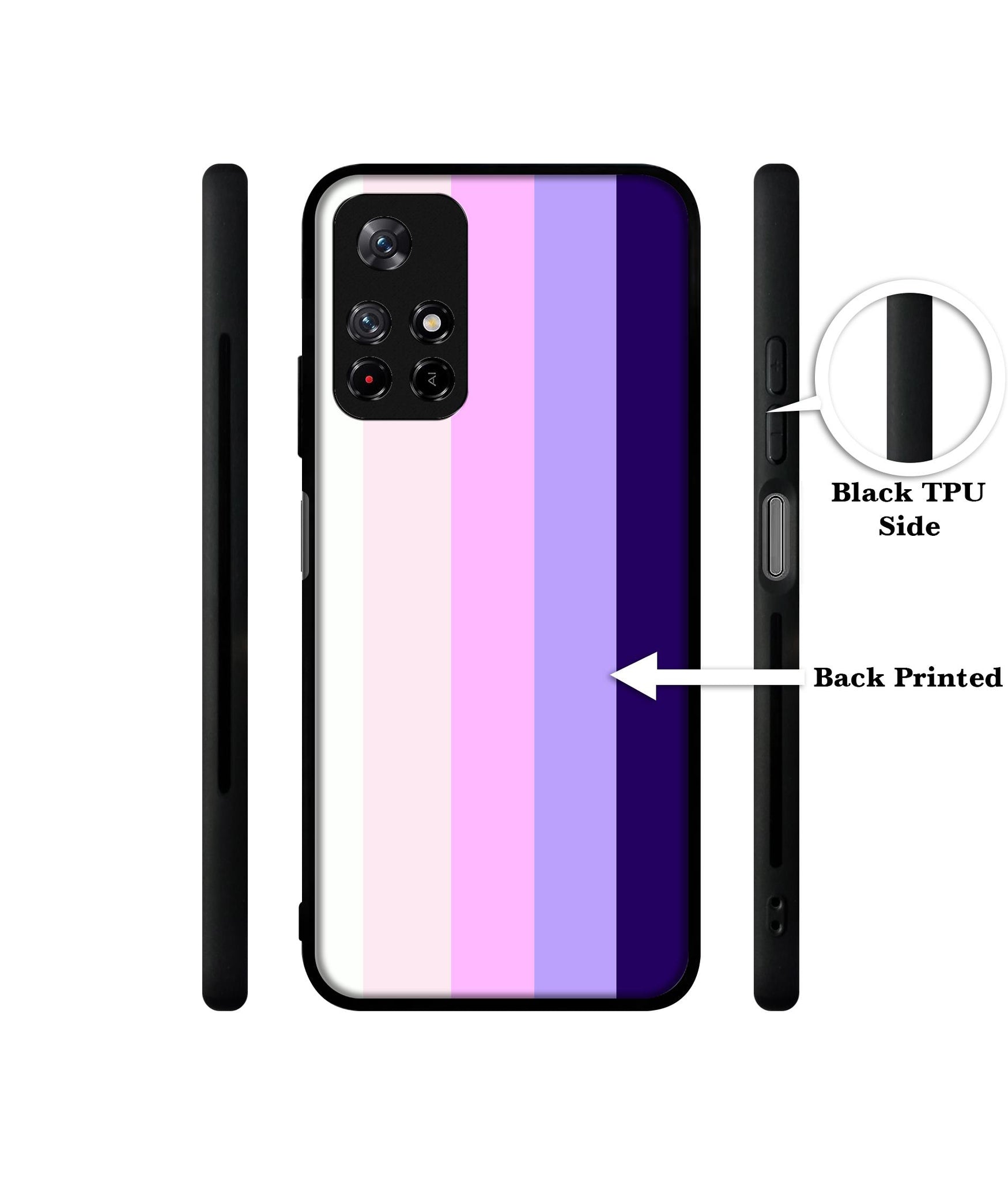 Pink and Purple Lines Designer 2D Printed Back Case Cover for Mi Redmi Note 11T 5G / Poco M4 Pro 5G