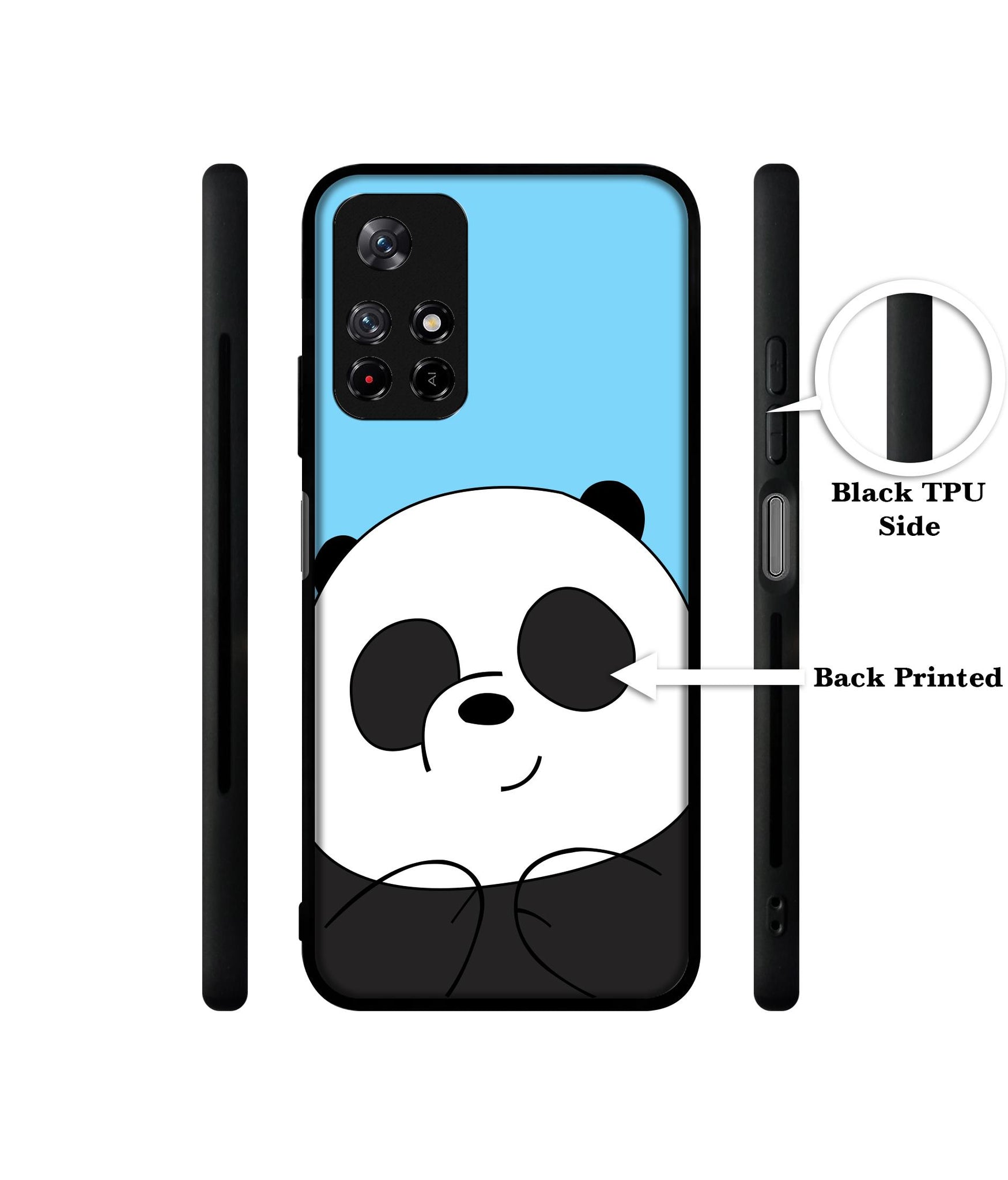 Cute Panda Designer 2D Printed Back Case Cover for Mi Redmi Note 11T 5G / Poco M4 Pro 5G