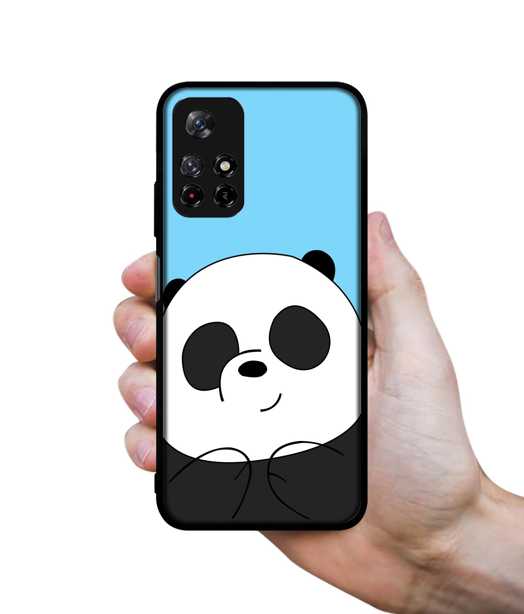 Cute Panda Designer 2D Printed Back Case Cover for Mi Redmi Note 11T 5G / Poco M4 Pro 5G