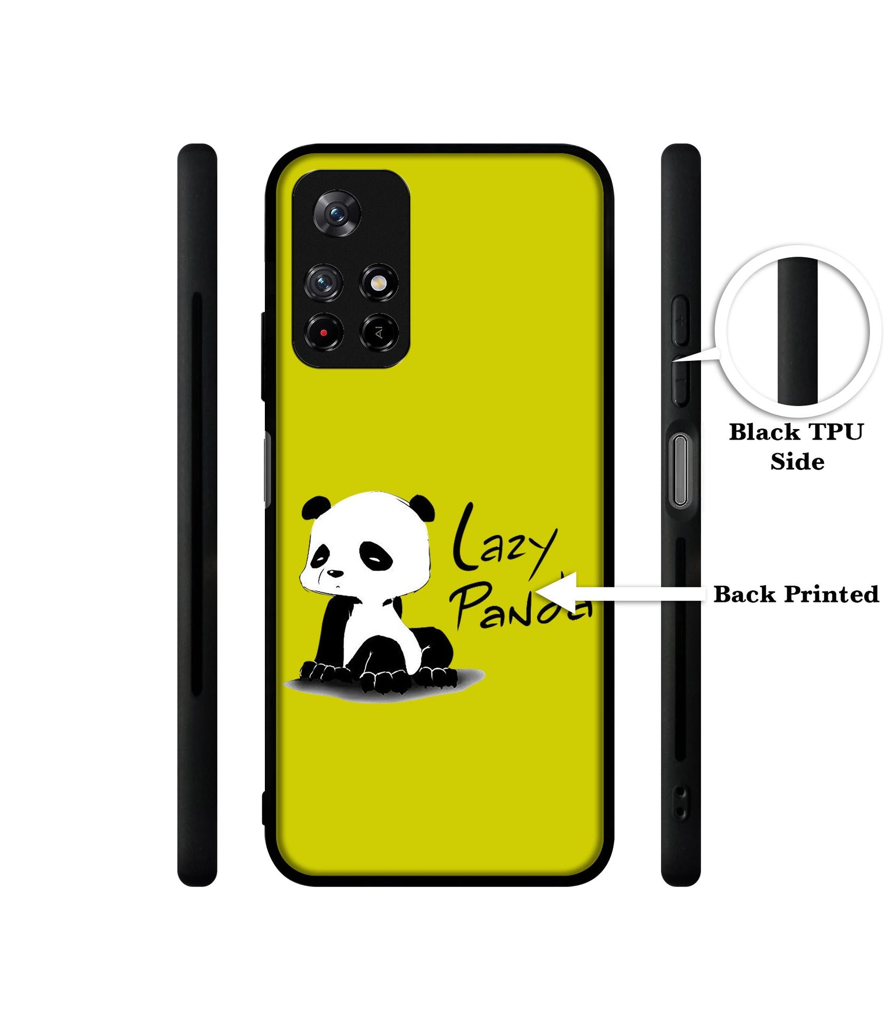 Lazy Panda Designer 2D Printed Back Case Cover for Mi Redmi Note 11T 5G / Poco M4 Pro 5G