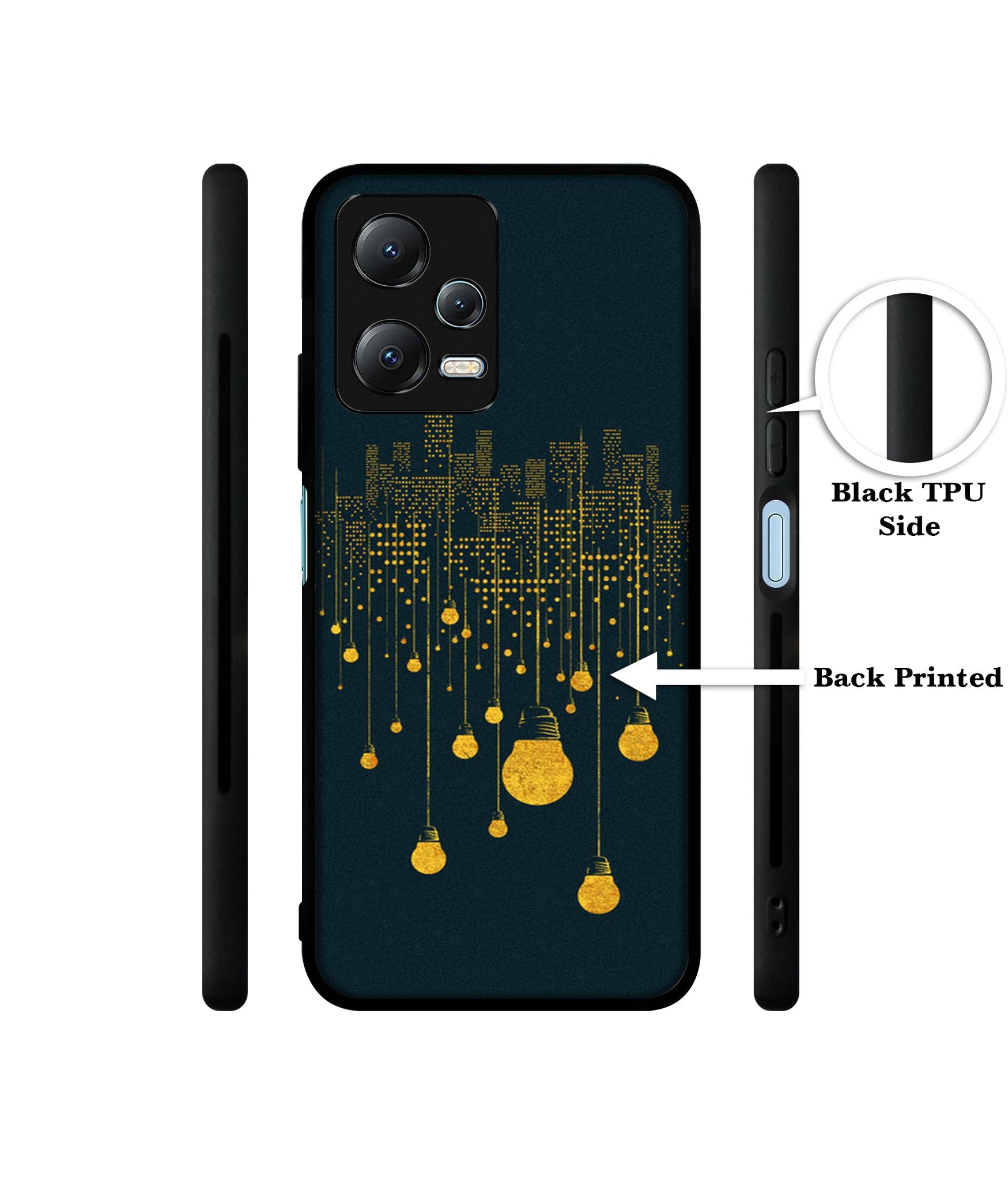 City Light Pattern Designer 2D Printed Back Case Cover for Mi Redmi Note 12 5G / Note 12R Pro 5G / Poco X5 5G