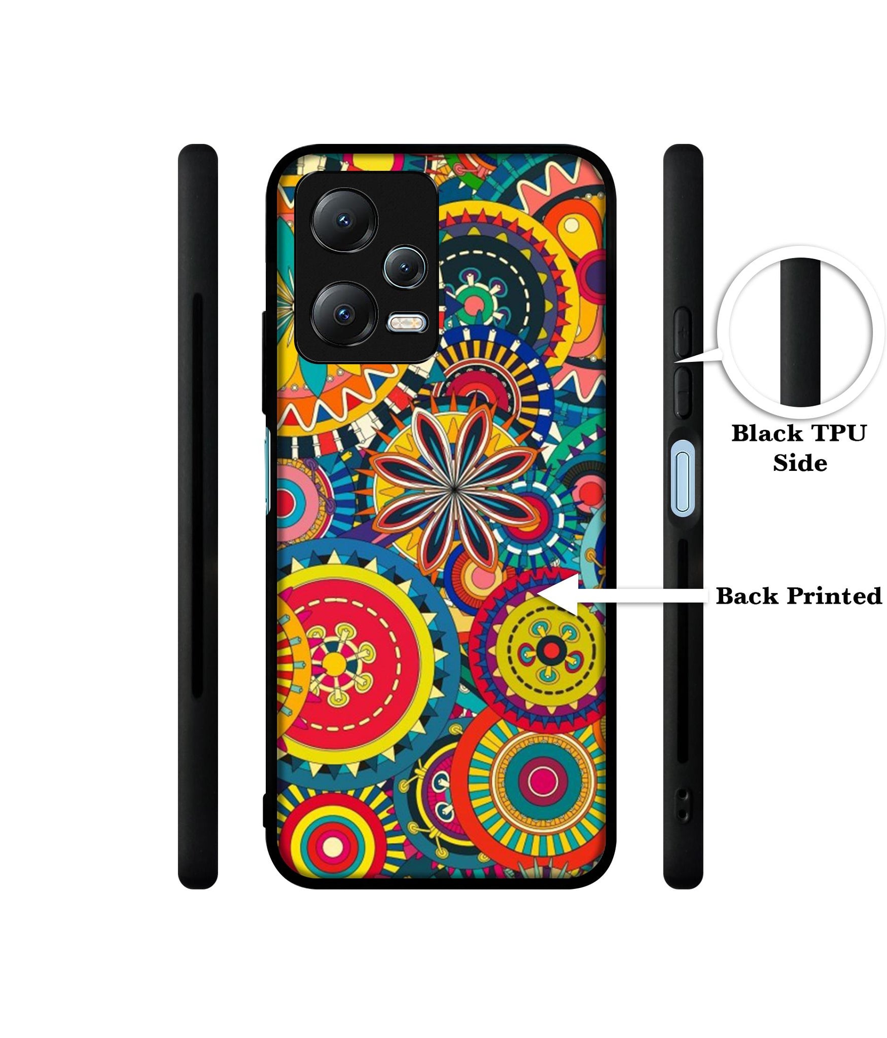 Ring Pattern Print Designer 2D Printed Back Case Cover for Mi Redmi Note 12 5G / Note 12R Pro 5G / Poco X5 5G
