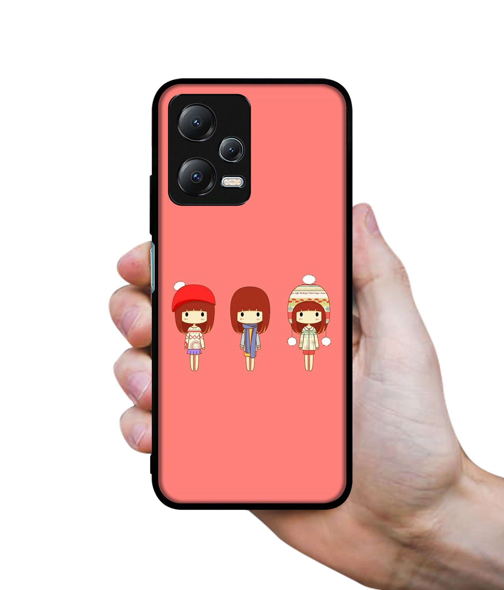 Cute Girls Designer 2D Printed Back Case Cover for Mi Redmi Note 12 5G / Note 12R Pro 5G / Poco X5 5G