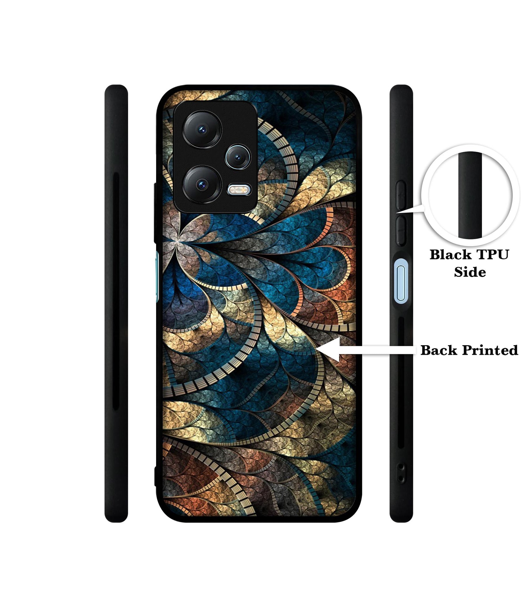 Fractional Pattern Designer 2D Printed Back Case Cover for Mi Redmi Note 12 5G / Note 12R Pro 5G / Poco X5 5G