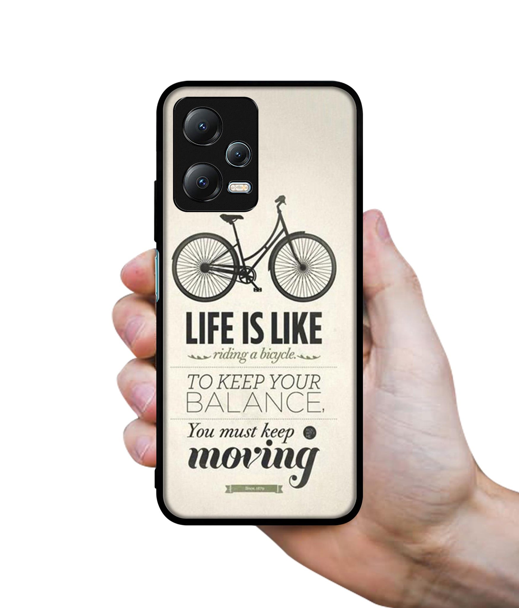 Life is Like Moving Designer 2D Printed Back Case Cover for Mi Redmi Note 12 5G / Note 12R Pro 5G / Poco X5 5G