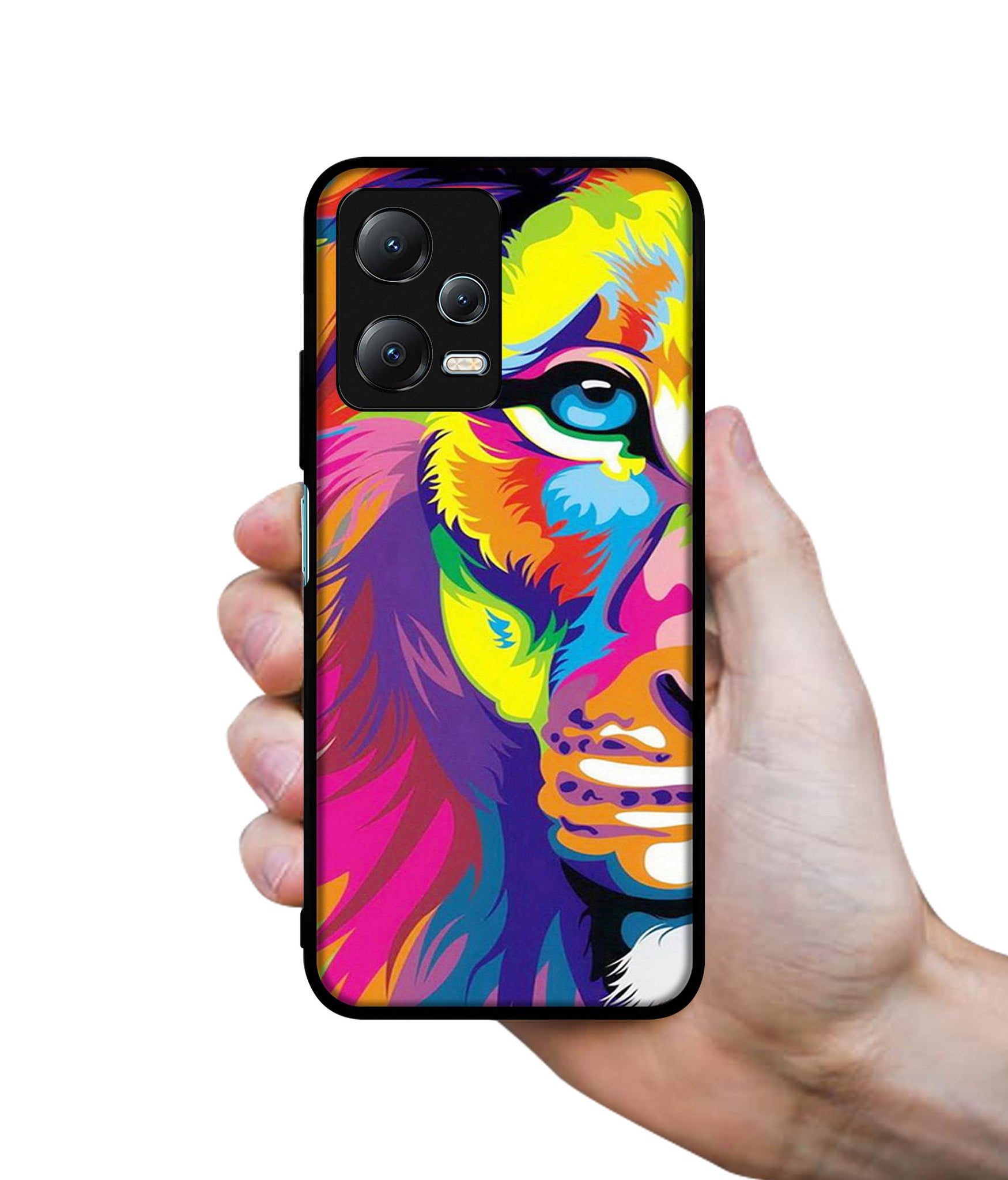 Lion Designer 2D Printed Back Case Cover for Mi Redmi Note 12 5G / Note 12R Pro 5G / Poco X5 5G