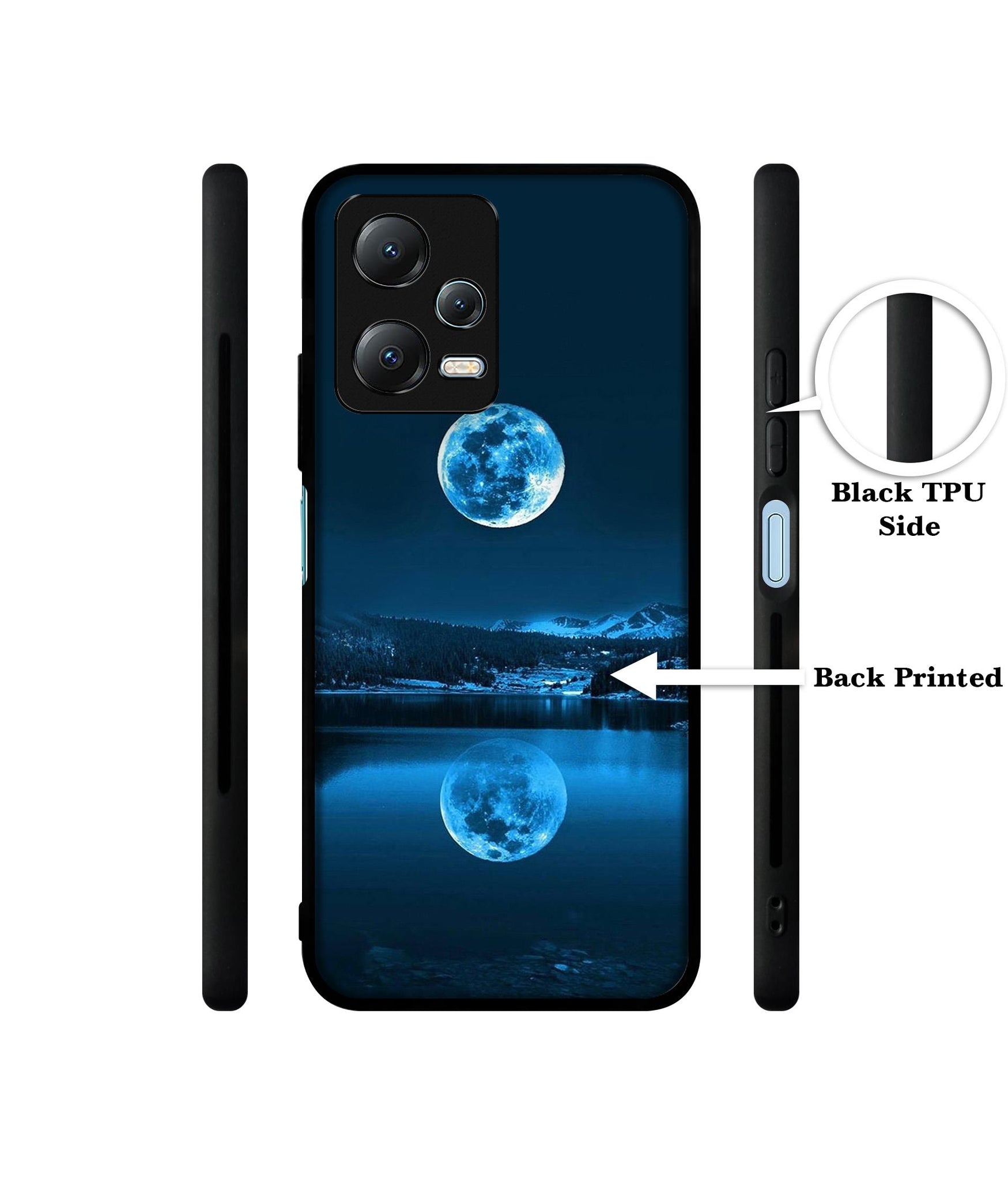 Moon Pattern Print Designer 2D Printed Back Case Cover for Mi Redmi Note 12 5G / Note 12R Pro 5G / Poco X5 5G
