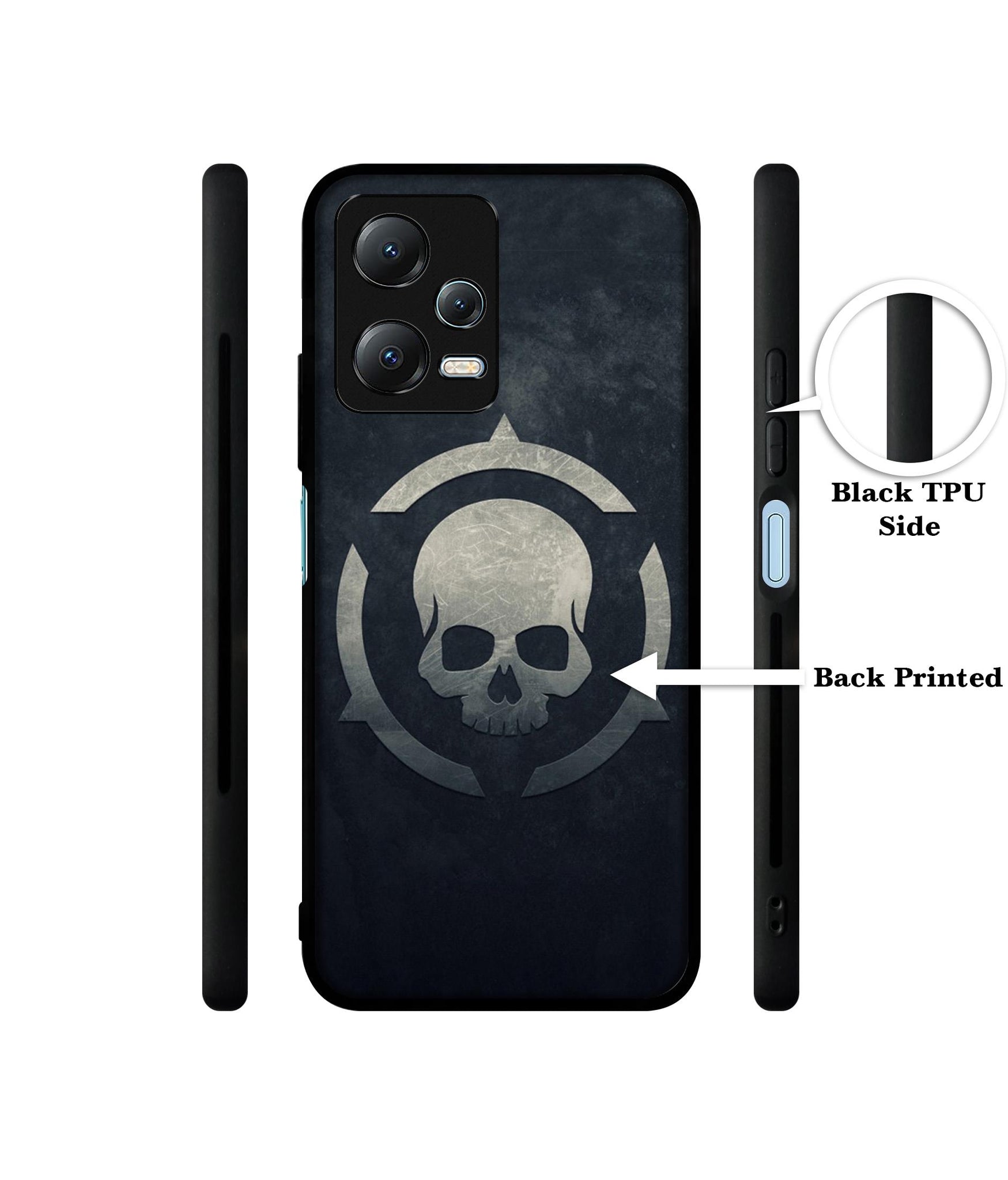 Skull Pattern Print Designer 2D Printed Back Case Cover for Mi Redmi Note 12 5G / Note 12R Pro 5G / Poco X5 5G