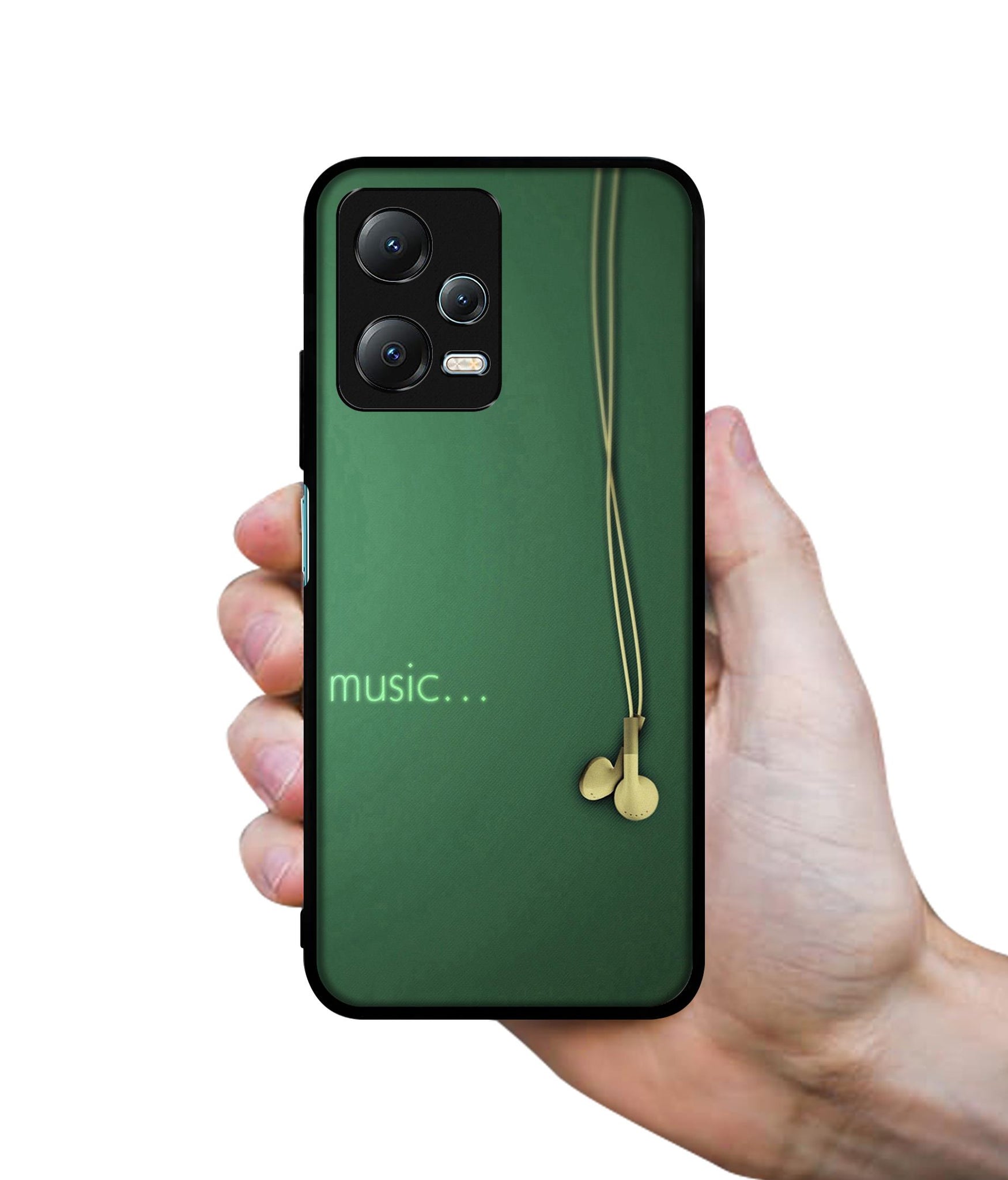 Headphone Music Designer 2D Printed Back Case Cover for Mi Redmi Note 12 5G / Note 12R Pro 5G / Poco X5 5G