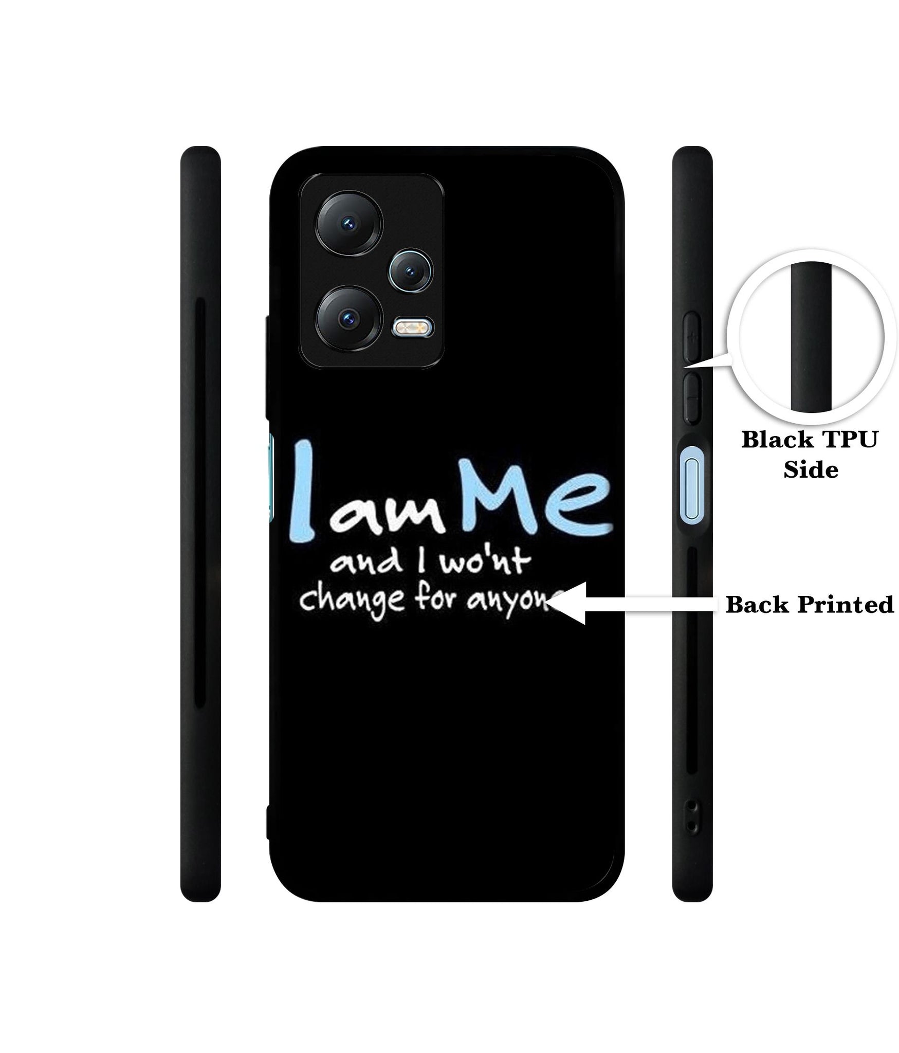I Am Me Quotes Designer 2D Printed Back Case Cover for Mi Redmi Note 12 5G / Note 12R Pro 5G / Poco X5 5G