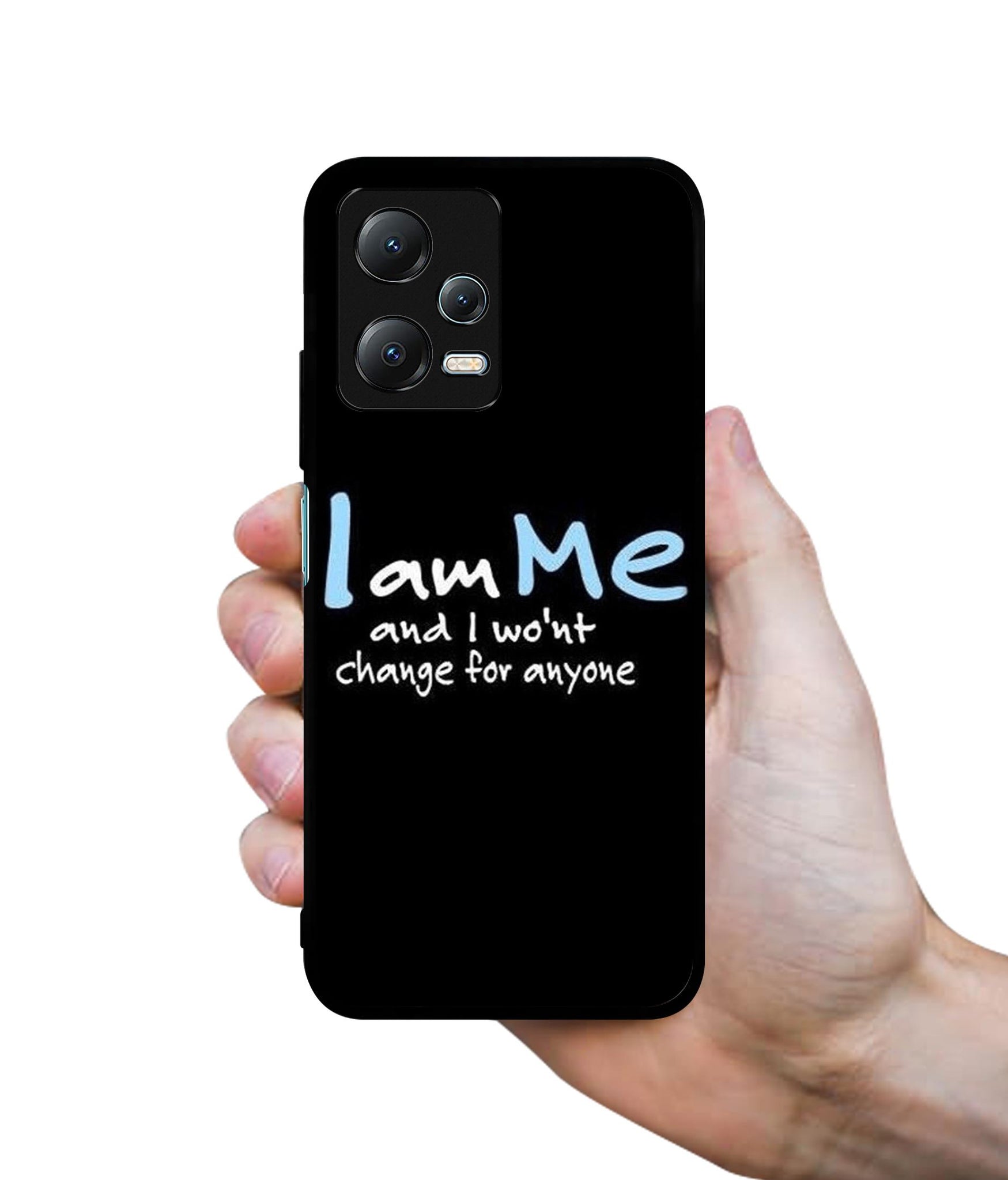 I Am Me Quotes Designer 2D Printed Back Case Cover for Mi Redmi Note 12 5G / Note 12R Pro 5G / Poco X5 5G