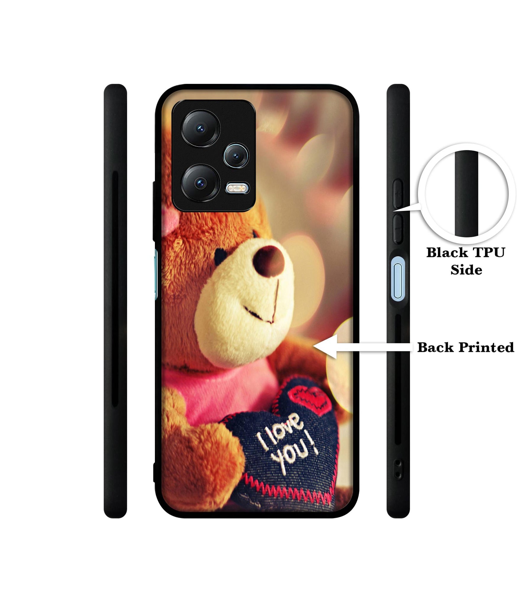 Teddy Bear Designer 2D Printed Back Case Cover for Mi Redmi Note 12 5G / Note 12R Pro 5G / Poco X5 5G