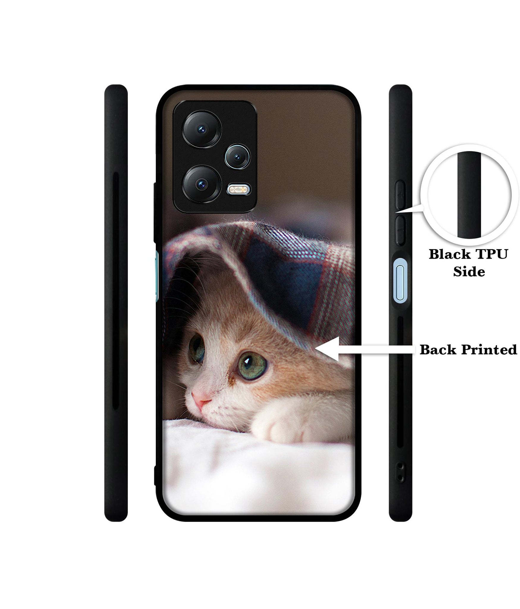 Sleepy Kitten Designer 2D Printed Back Case Cover for Mi Redmi Note 12 5G / Note 12R Pro 5G / Poco X5 5G