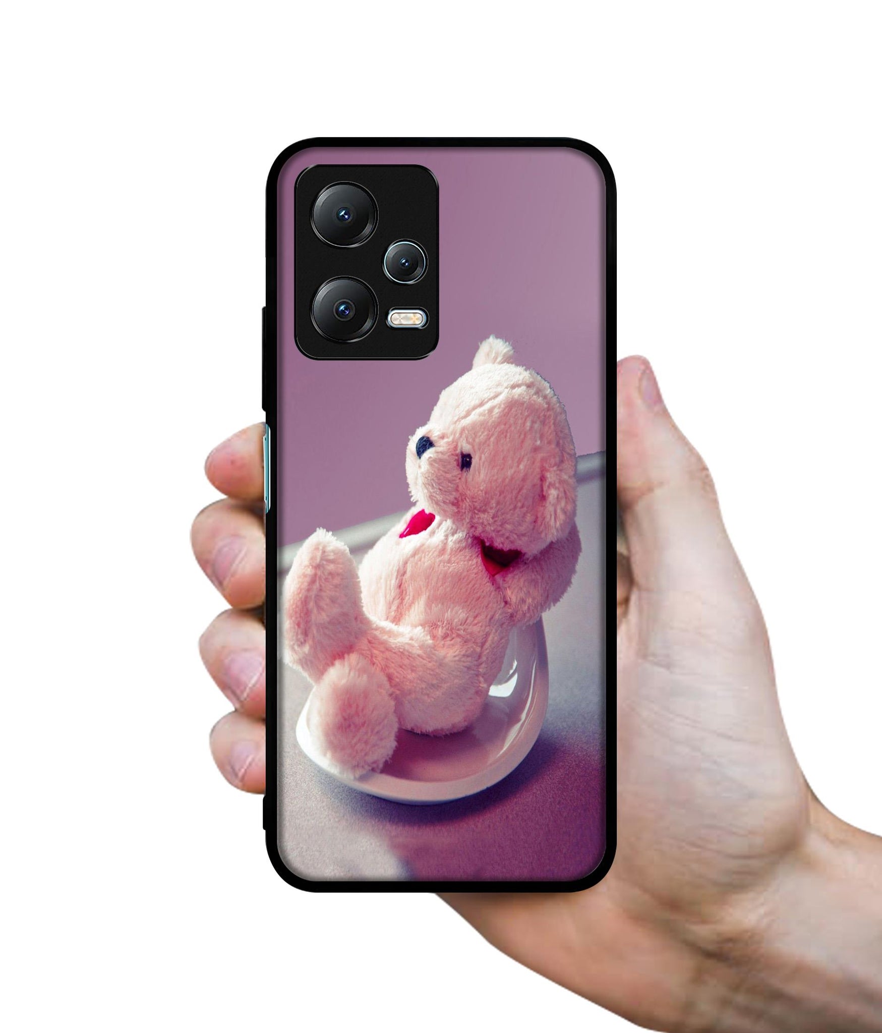 Cute Teddy Bear Designer 2D Printed Back Case Cover for Mi Redmi Note 12 5G / Note 12R Pro 5G / Poco X5 5G
